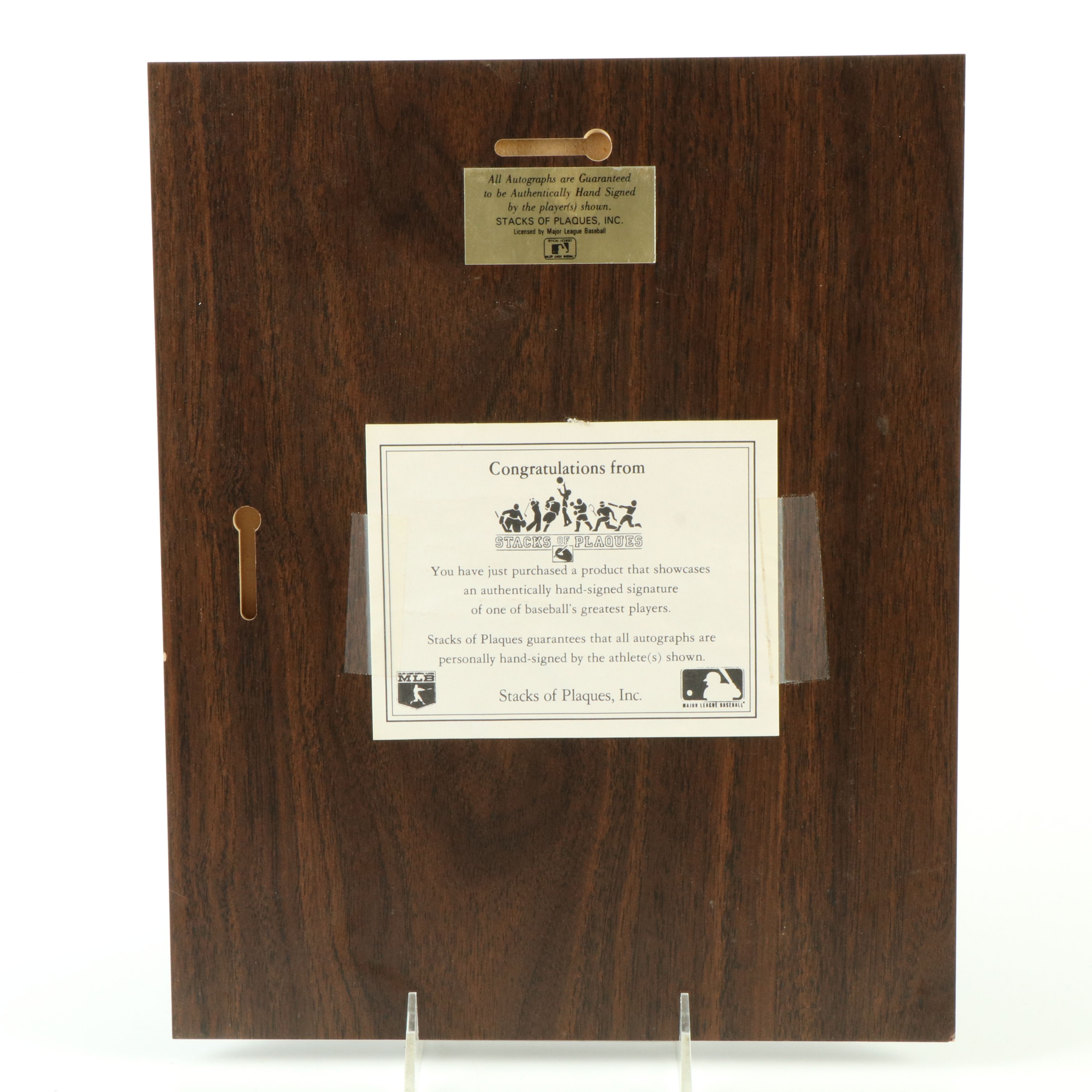 Carlton Fisk, Tony Gwynn, and Willie Stargell Signed Baseball Displays