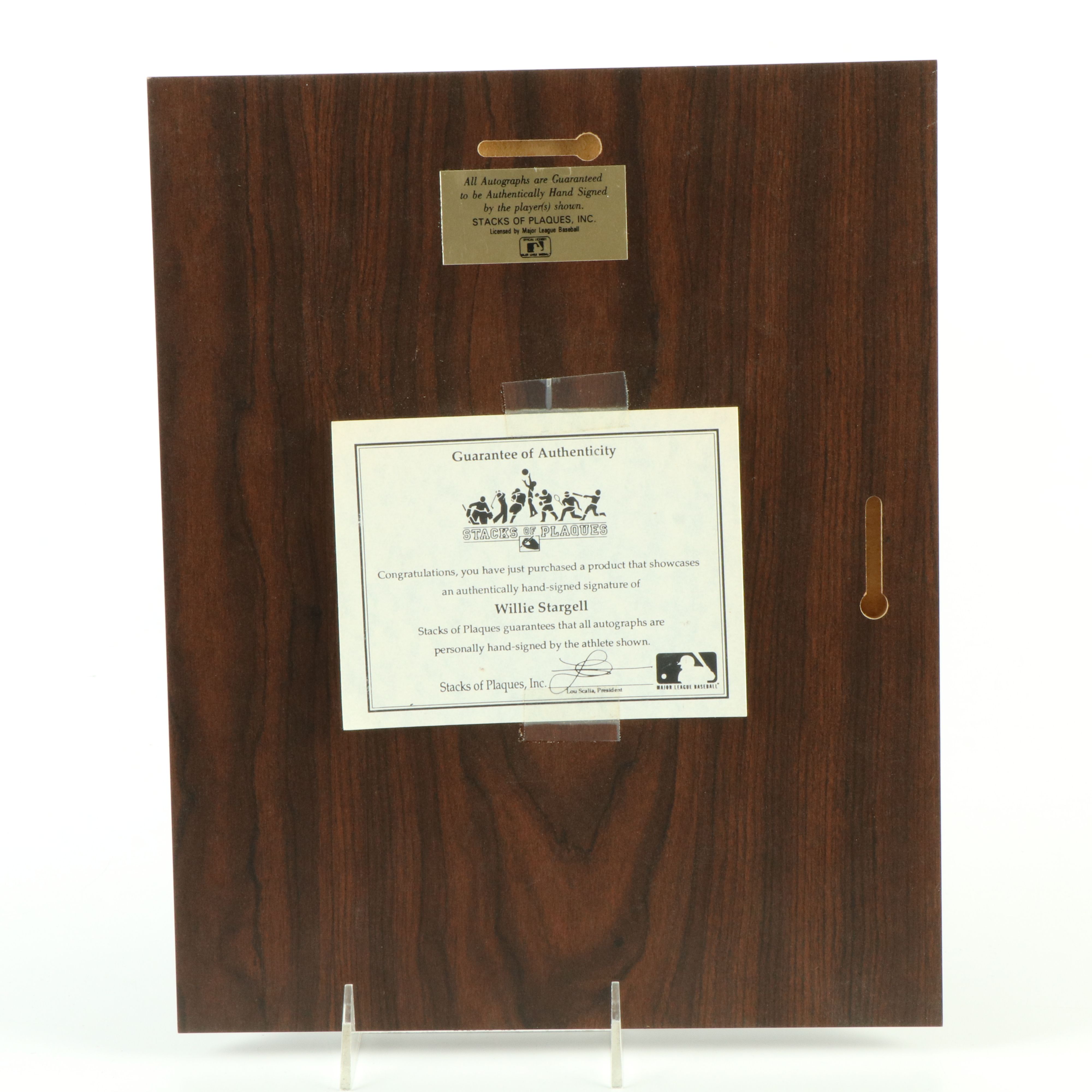 Carlton Fisk, Tony Gwynn, and Willie Stargell Signed Baseball Displays