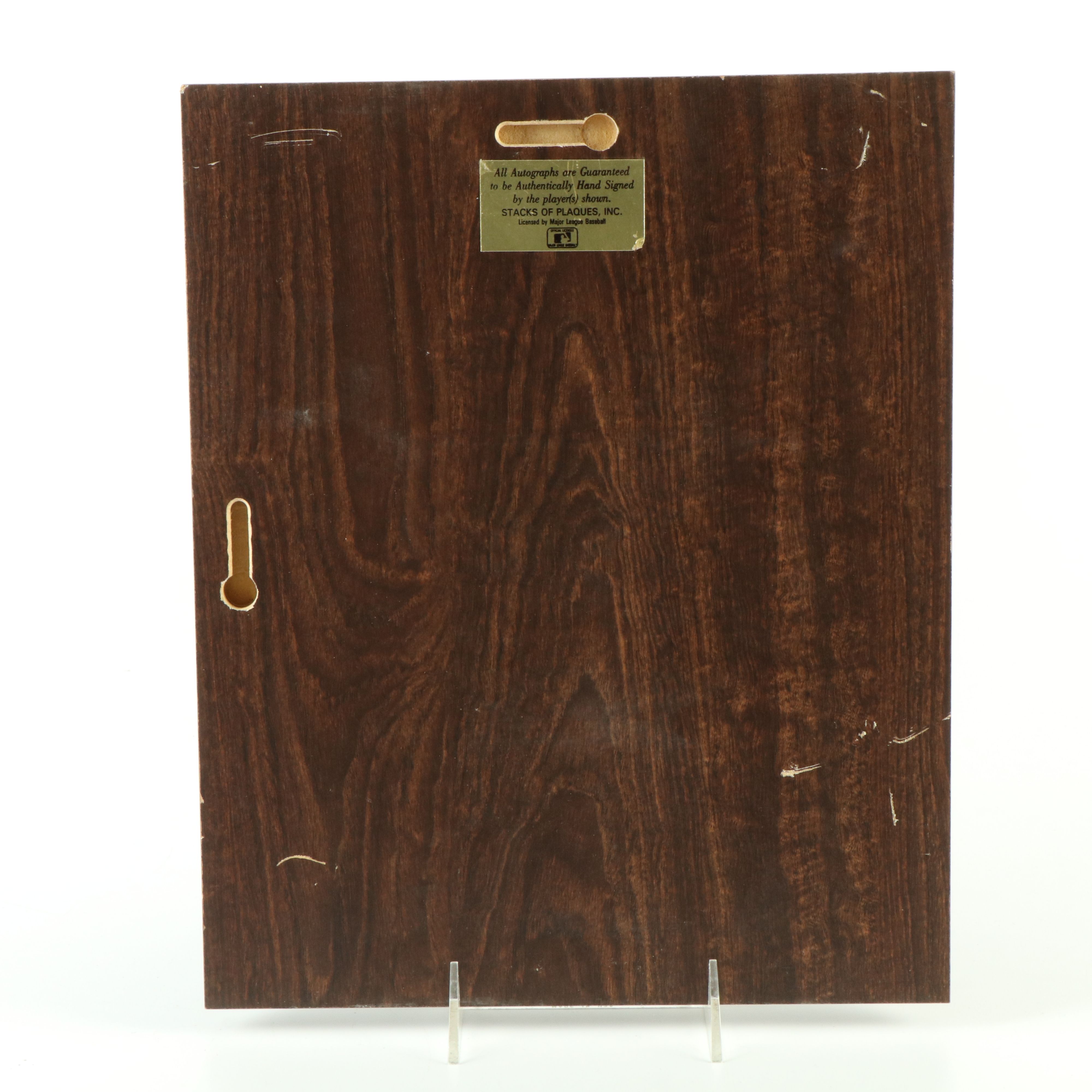 Carlton Fisk, Tony Gwynn, and Willie Stargell Signed Baseball Displays