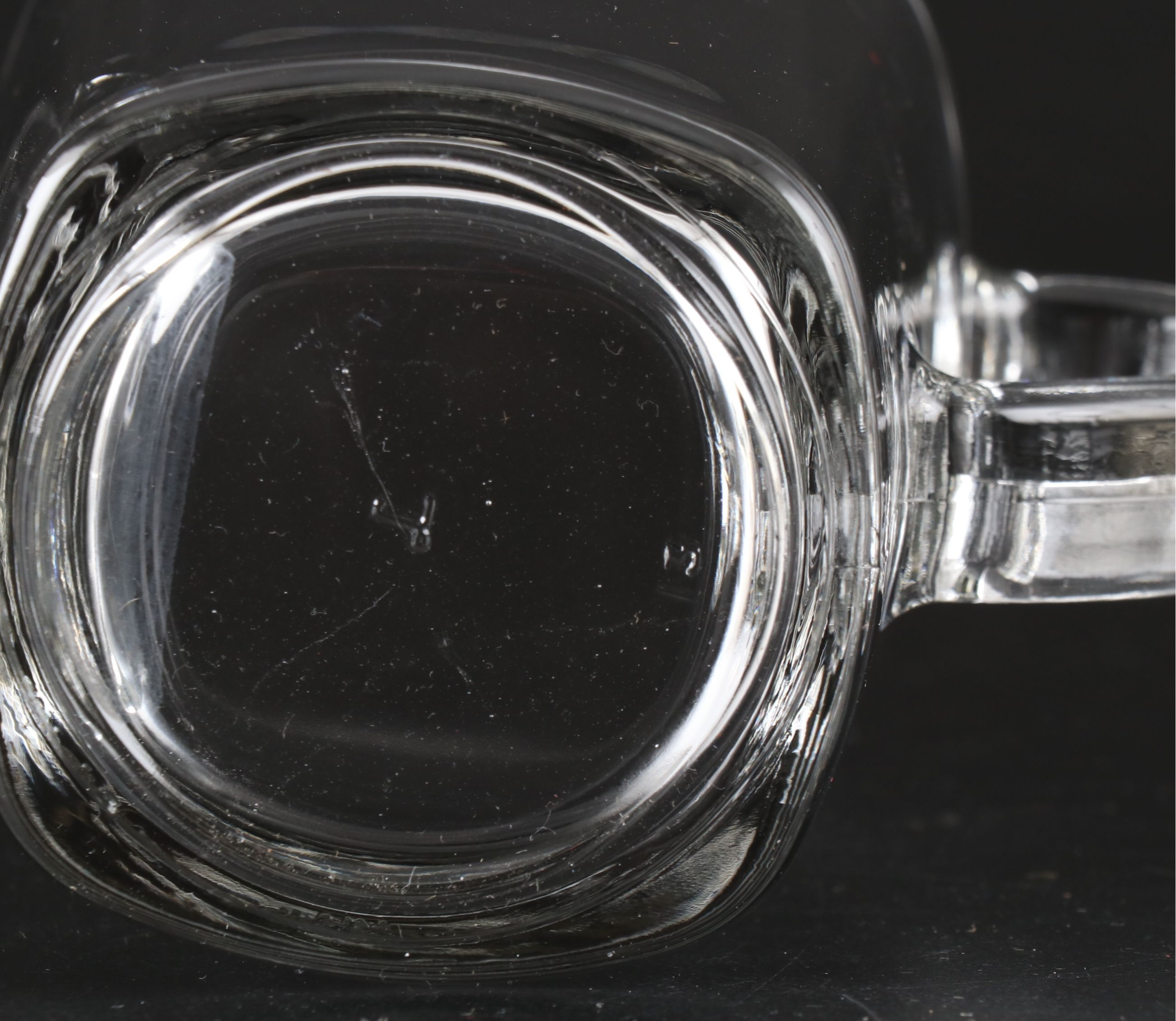 Blown Glass Pitcher with Libbey Mugs and Other Highball Glasses