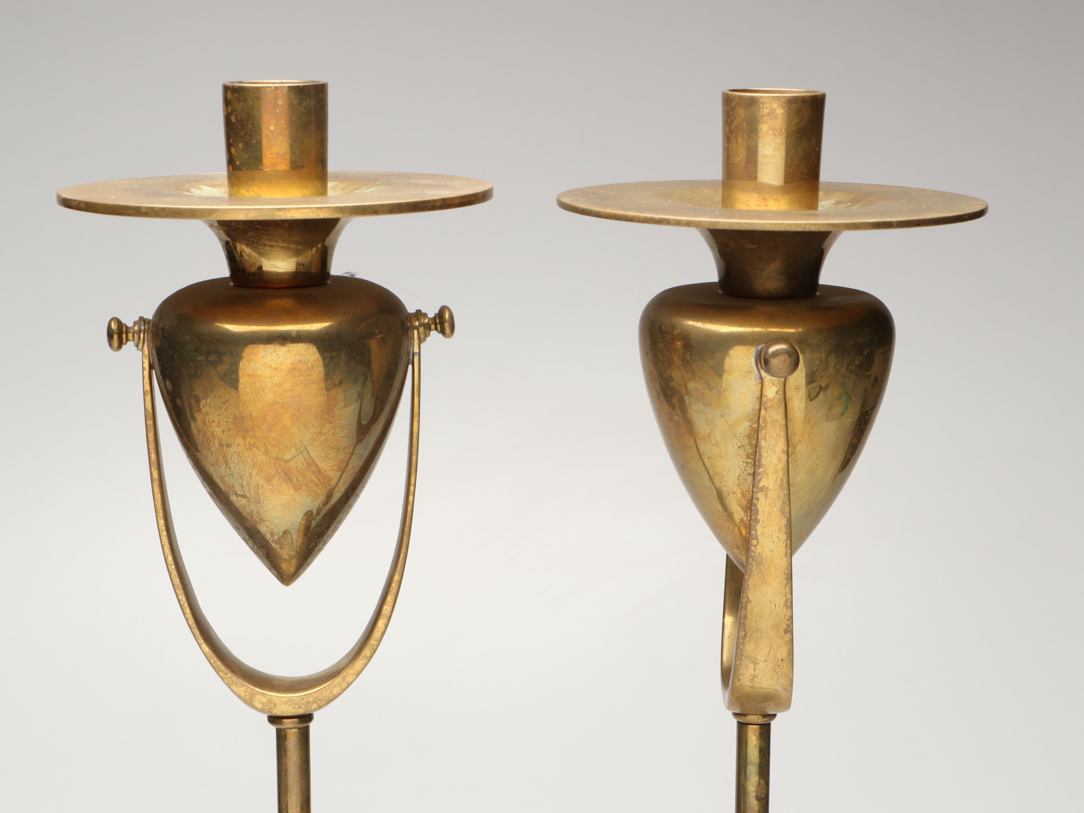 Vintage Chapman Brass Candle Holder Pair