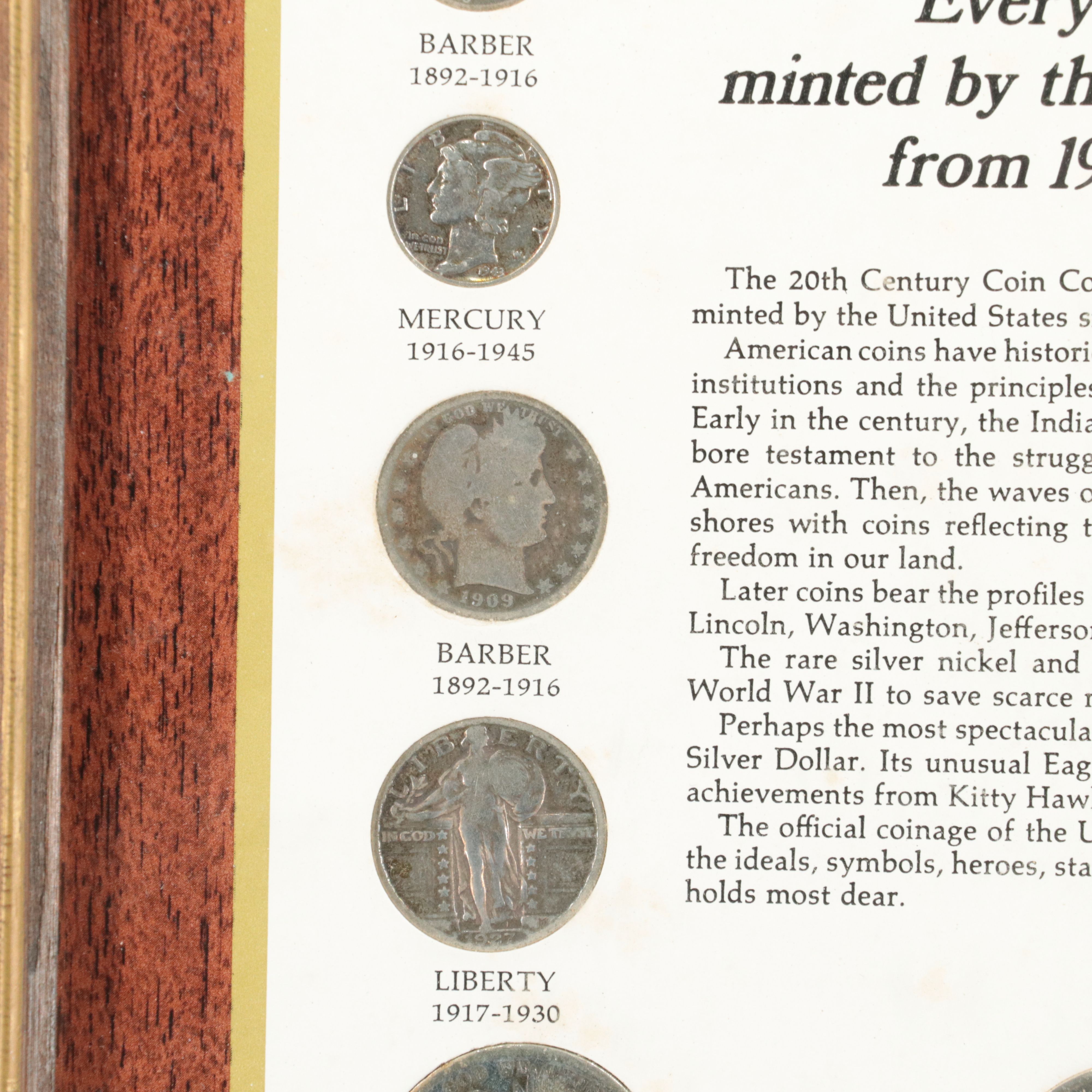 Twentieth Century U.S. Type Set With Twenty-Five Coins