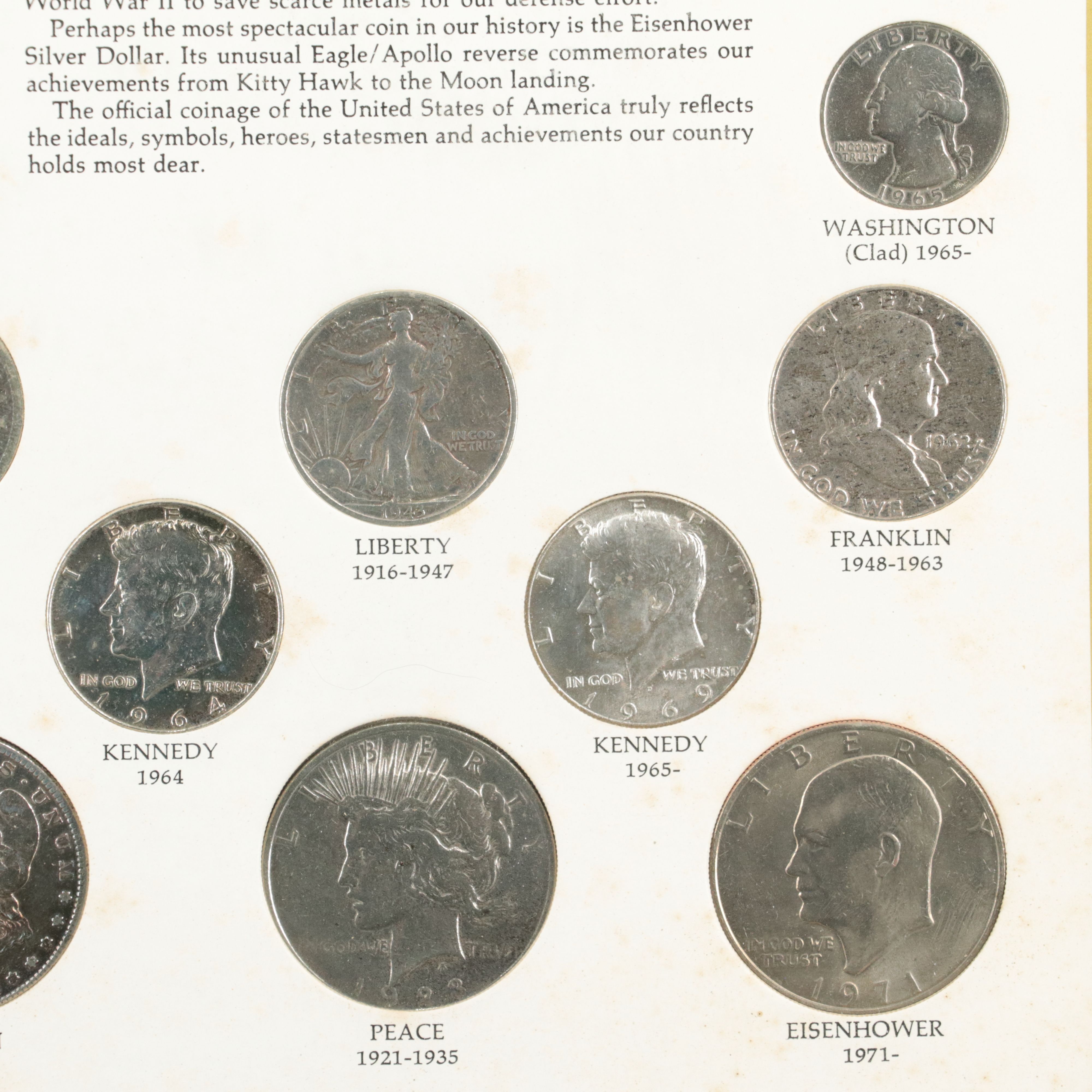 Twentieth Century U.S. Type Set With Twenty-Five Coins