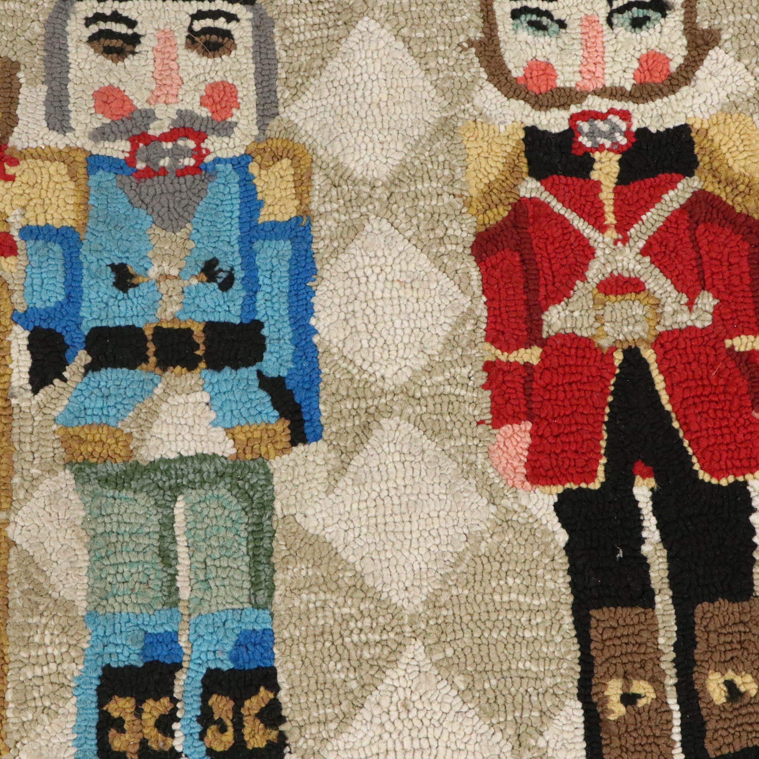 2'6 x 3'10 Hand-Hooked Couristan for Frontgate "Nutcracker" Accent Rug