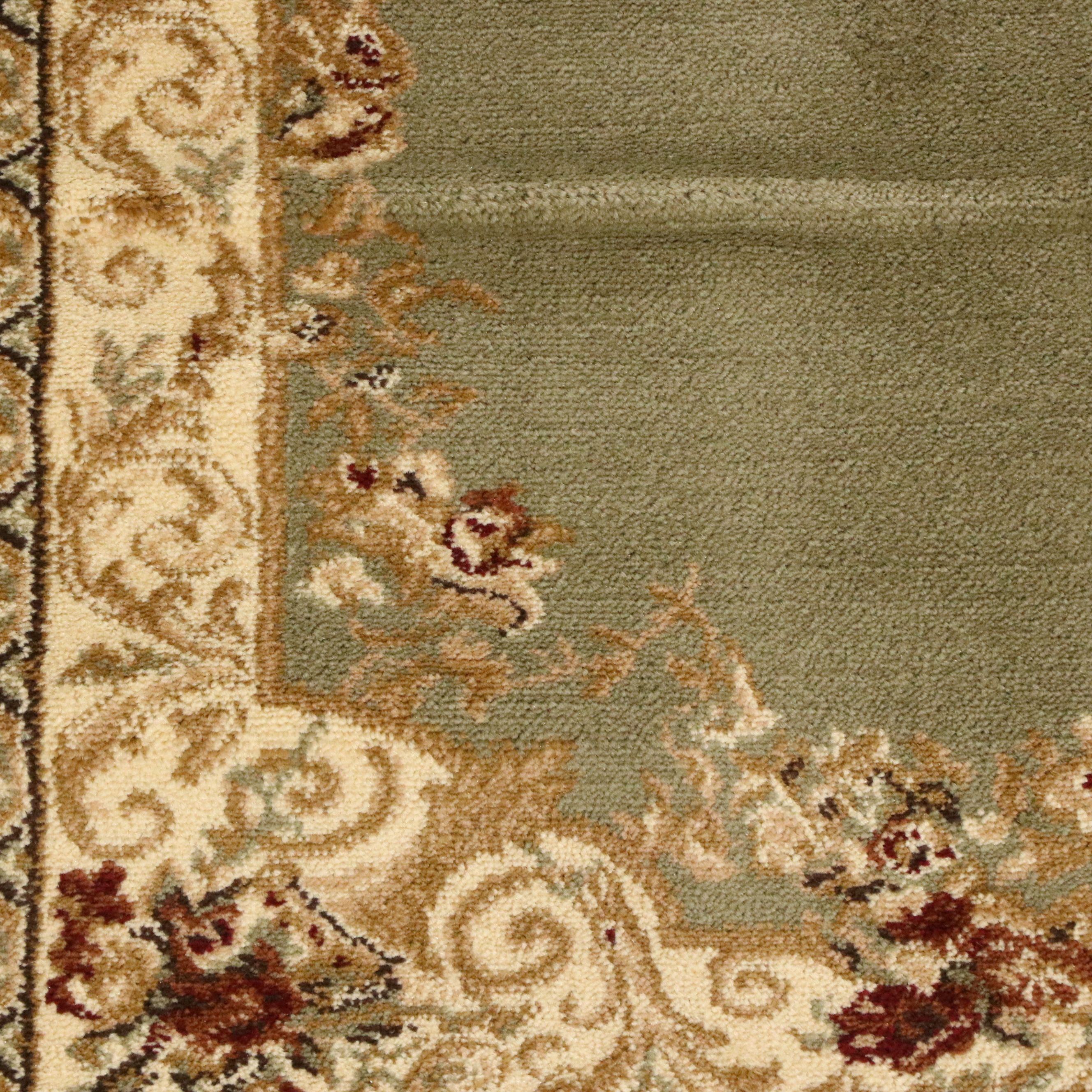 2'8 x 10' Machine Made Unique Loom Classic Aubusson Collection Carpet Runner