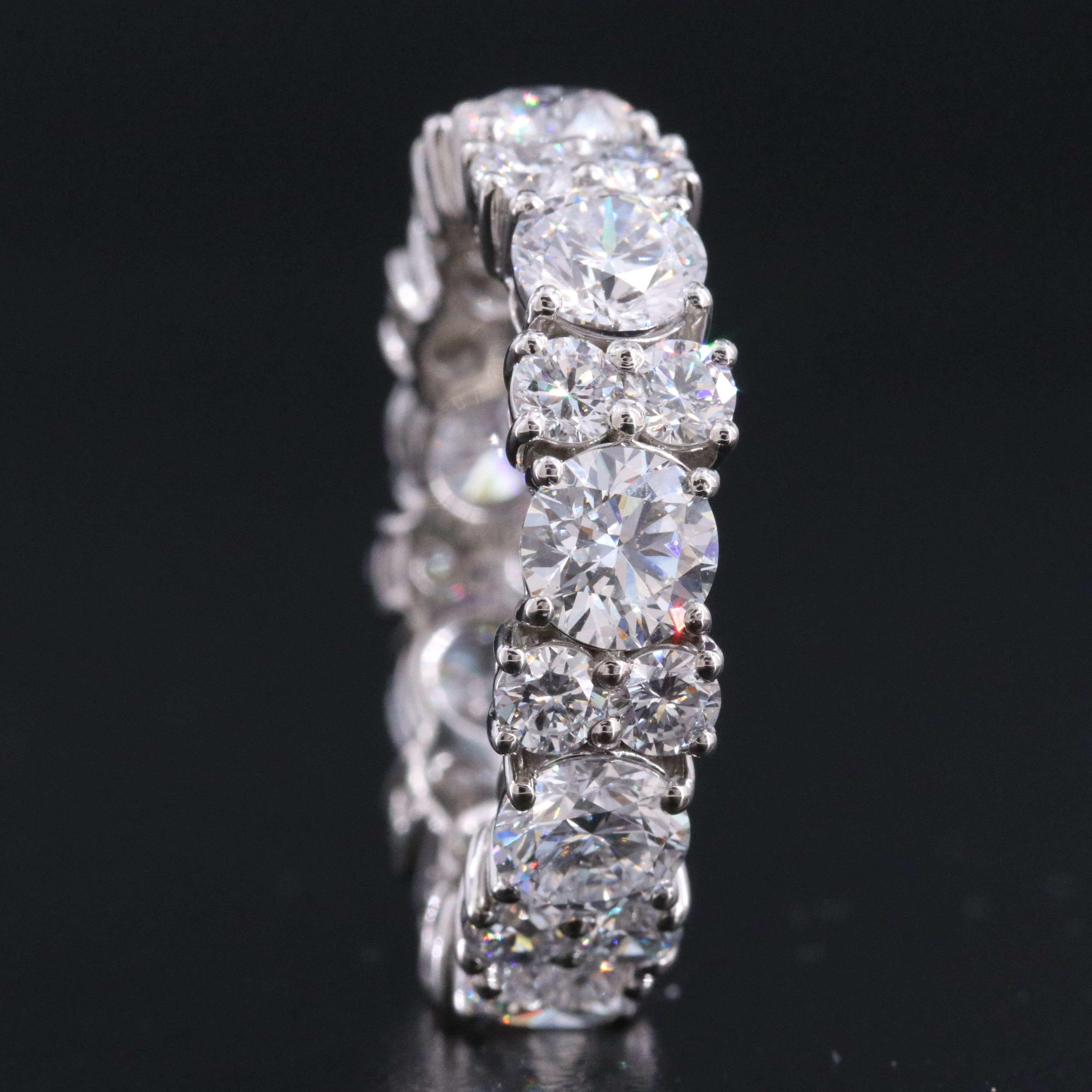 Platinum 5.78 CTW Lab Grown Diamond Eternity Band