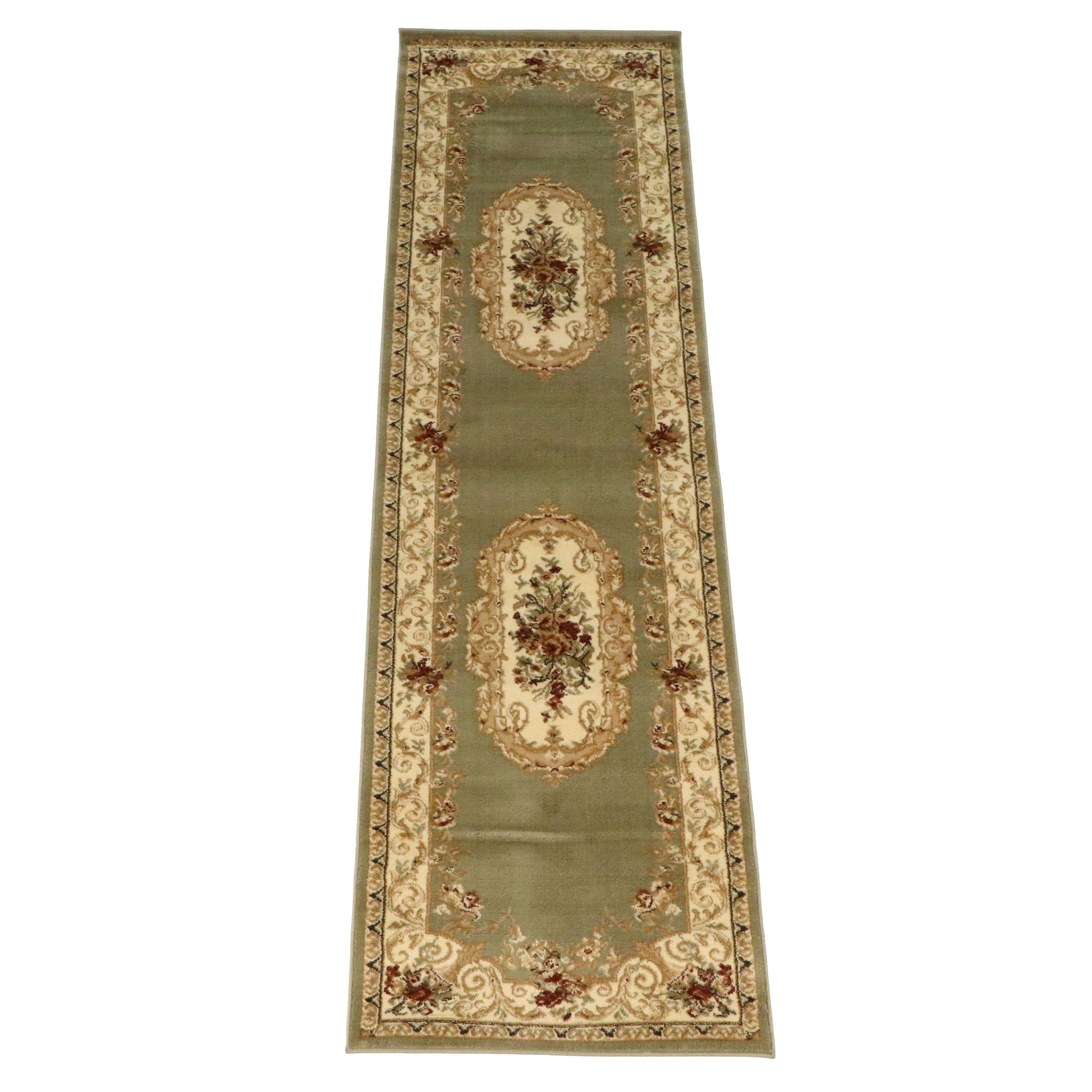 2'8 x 10' Machine Made Unique Loom Classic Aubusson Collection Carpet Runner