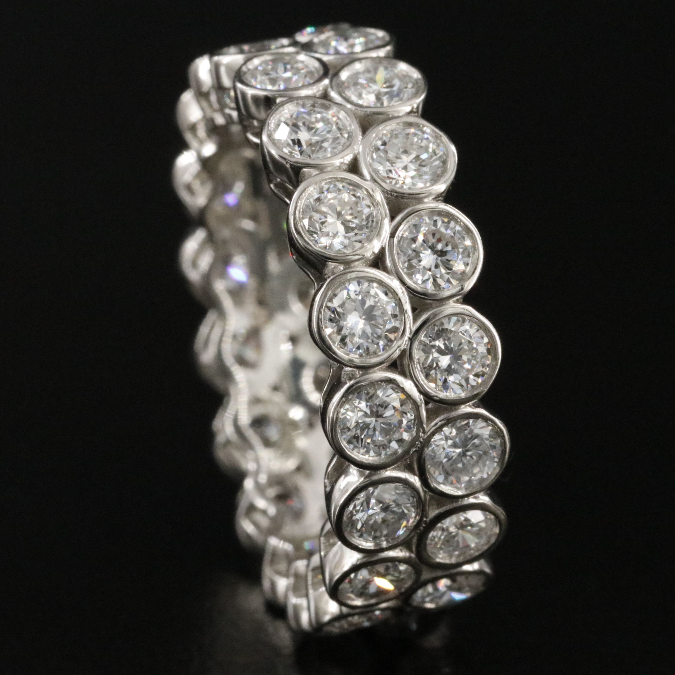 Platinum 3.49 CTW Lab Grown Diamond Eternity Band