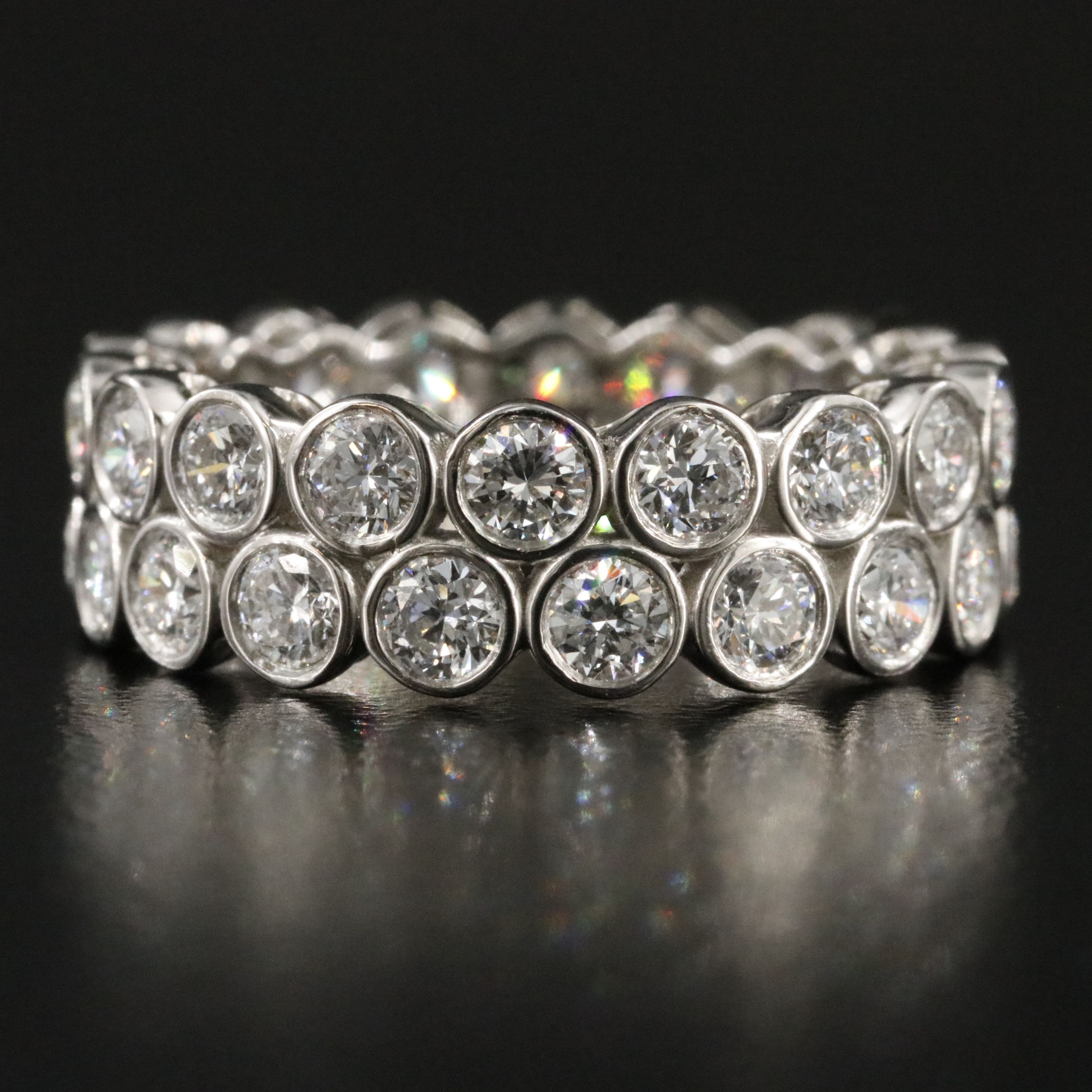 Platinum 3.49 CTW Lab Grown Diamond Eternity Band