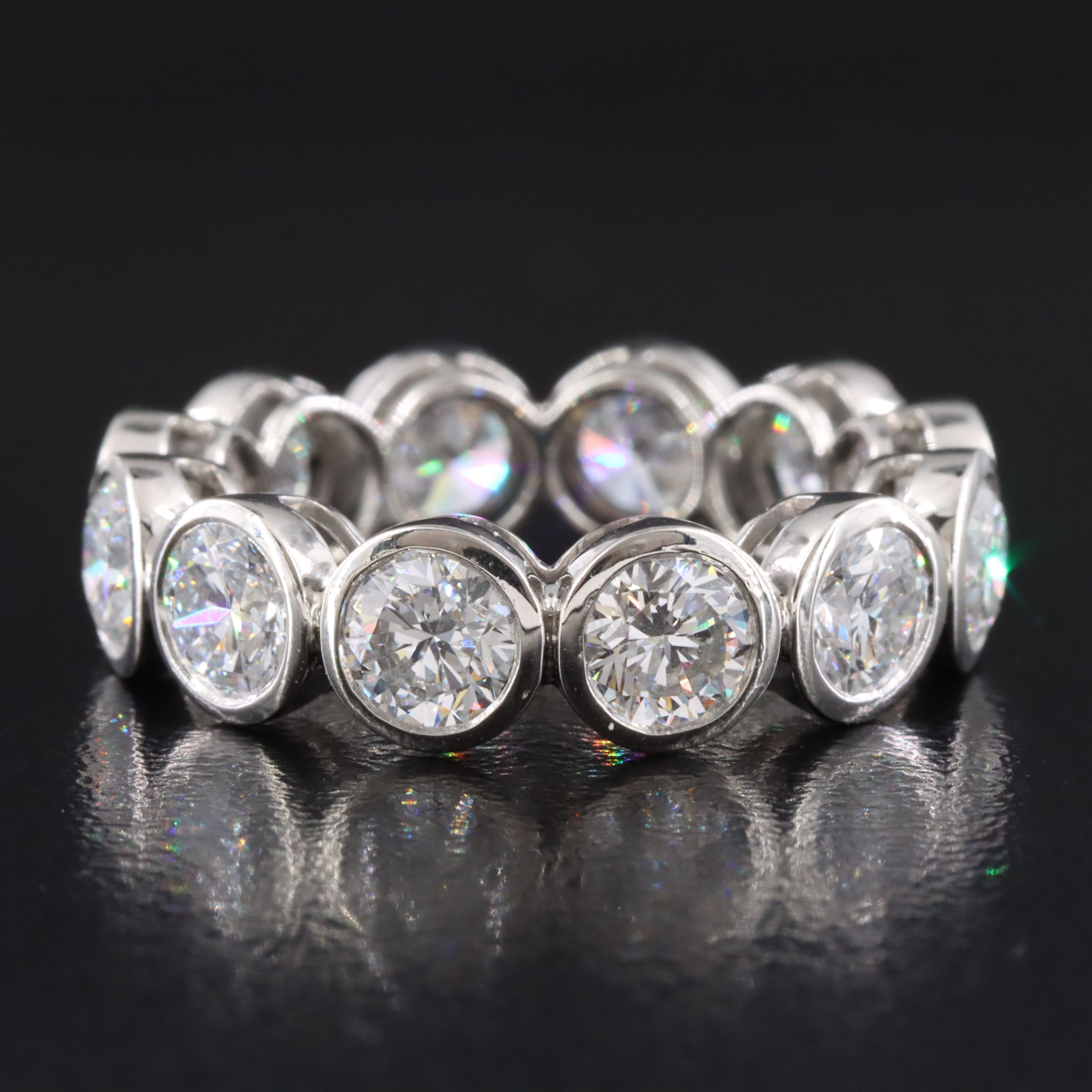 Platinum 4.68 CTW Lab Grown Diamond Eternity Band