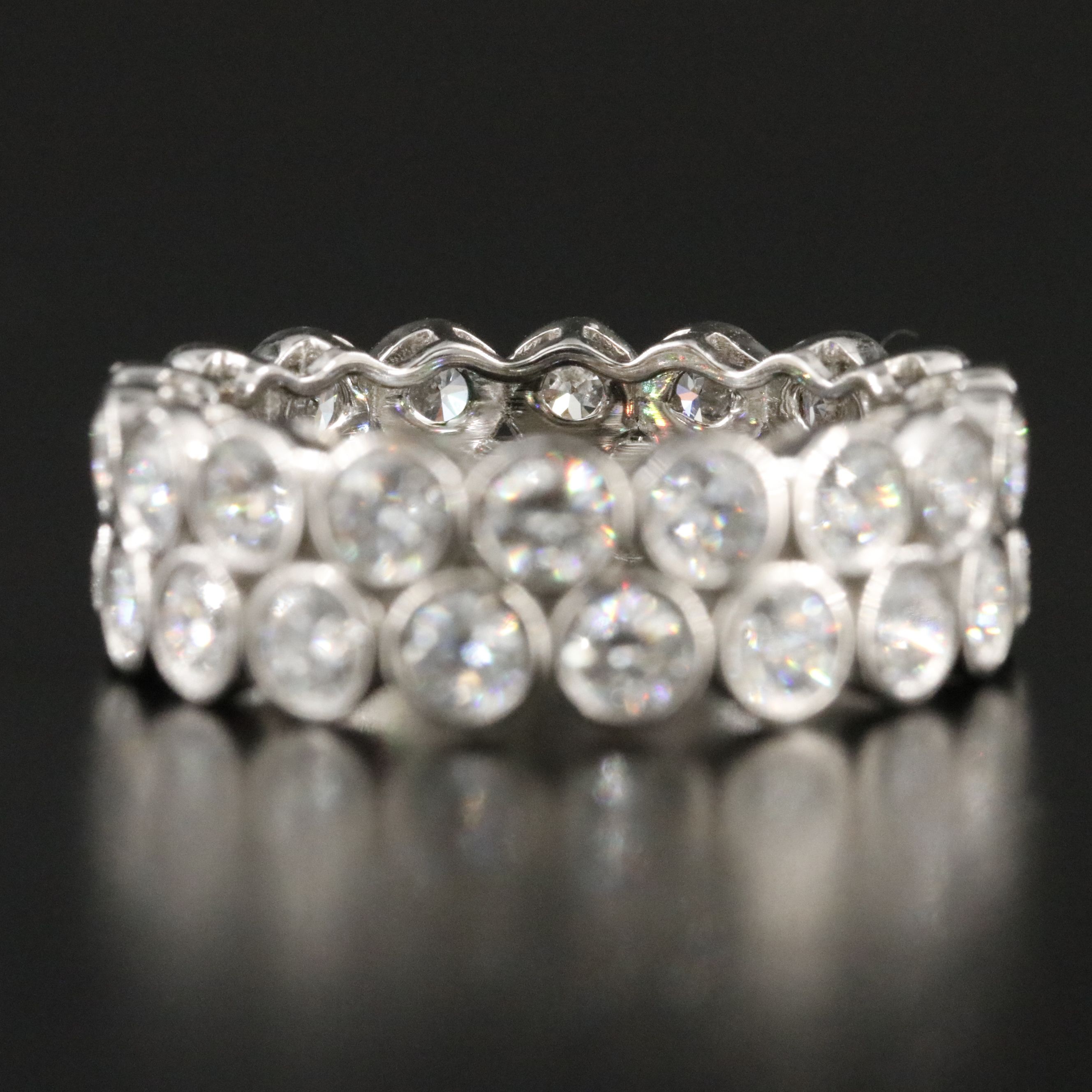 Platinum 3.49 CTW Lab Grown Diamond Eternity Band