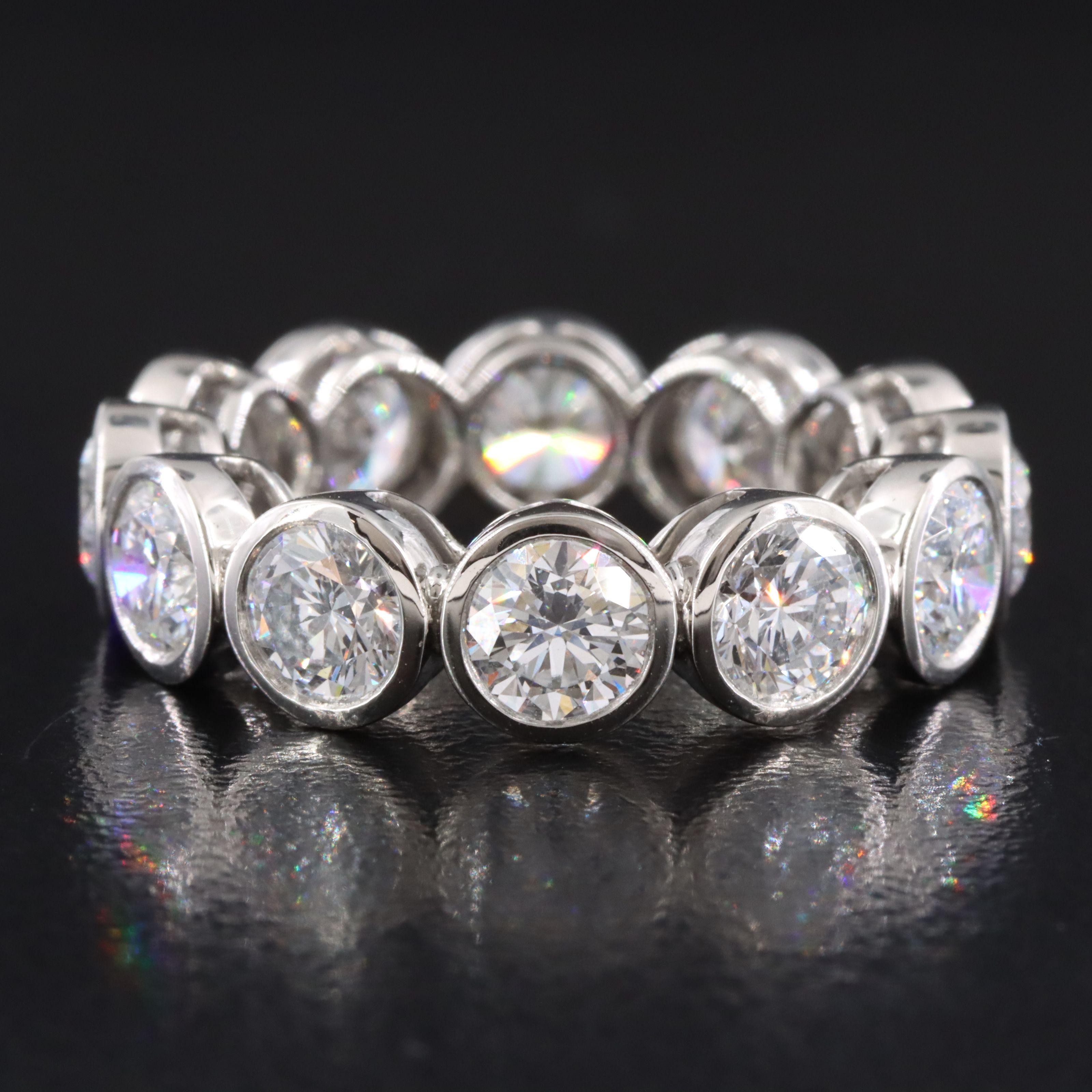 Platinum 4.68 CTW Lab Grown Diamond Eternity Band