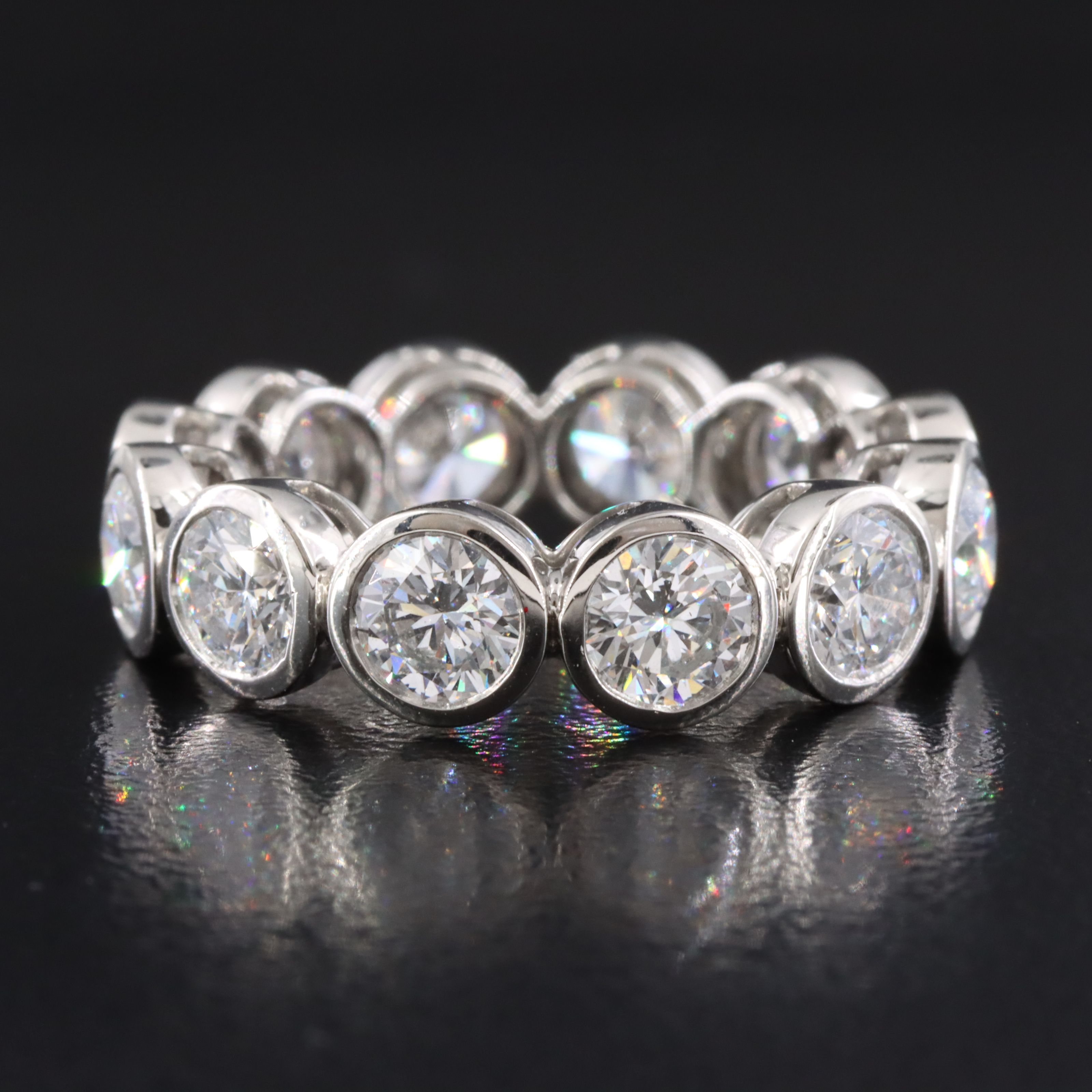 Platinum 4.68 CTW Lab Grown Diamond Eternity Band