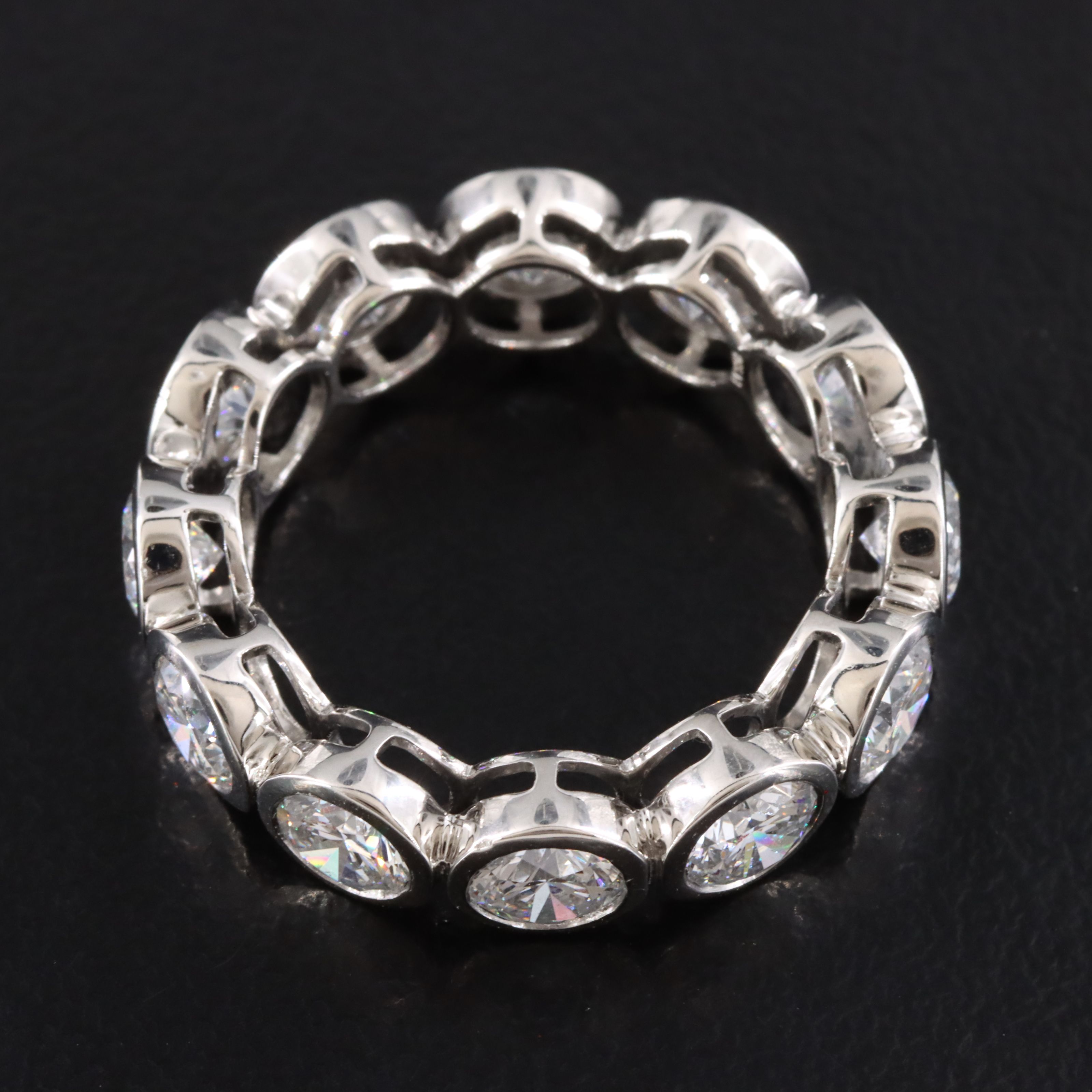 Platinum 4.68 CTW Lab Grown Diamond Eternity Band