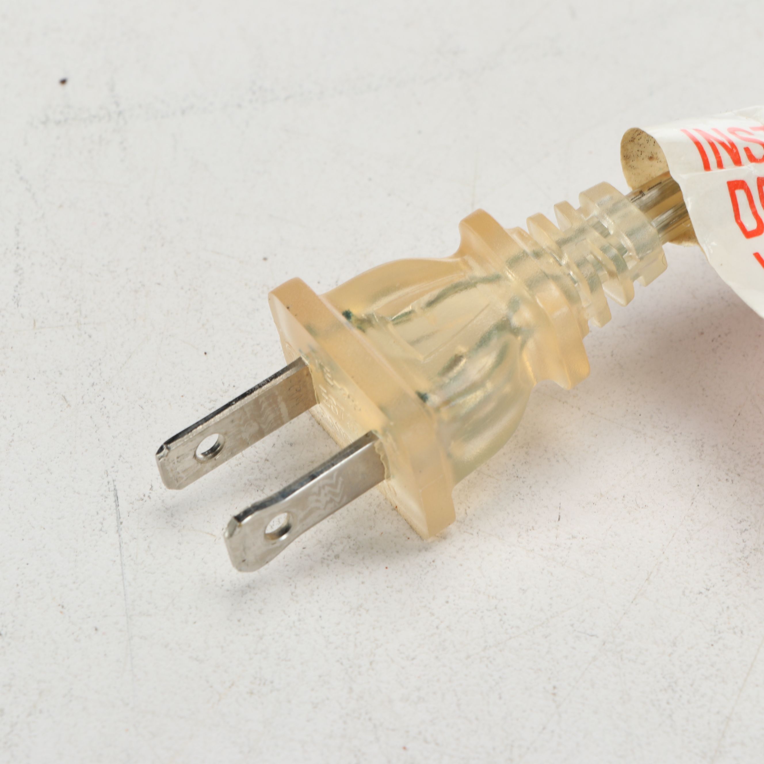 Pair of Stacked Acrylic Base Table Lamps with Bell Shades