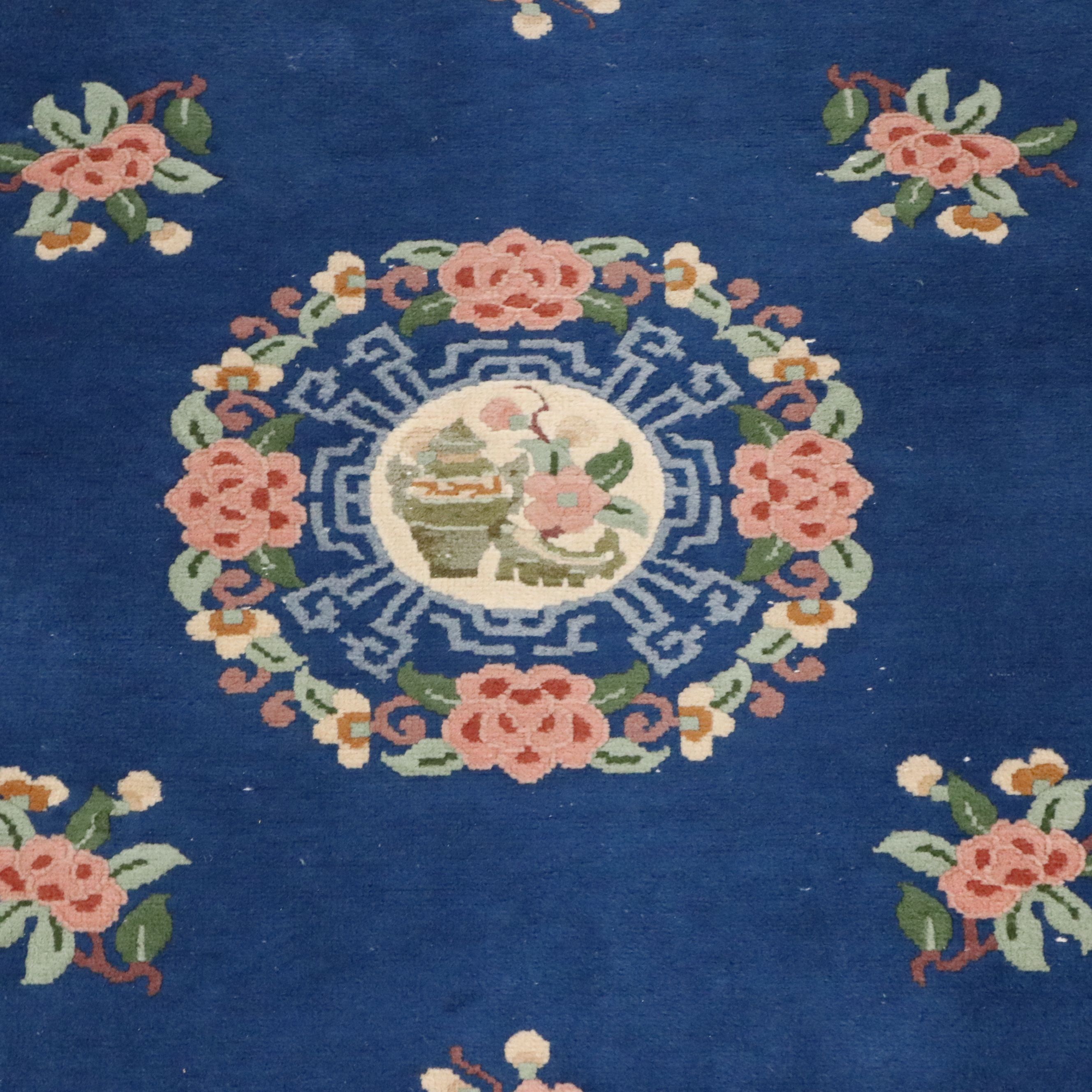 5'5 x 9'1 Hand-Knotted Chinese Peking Area Rug