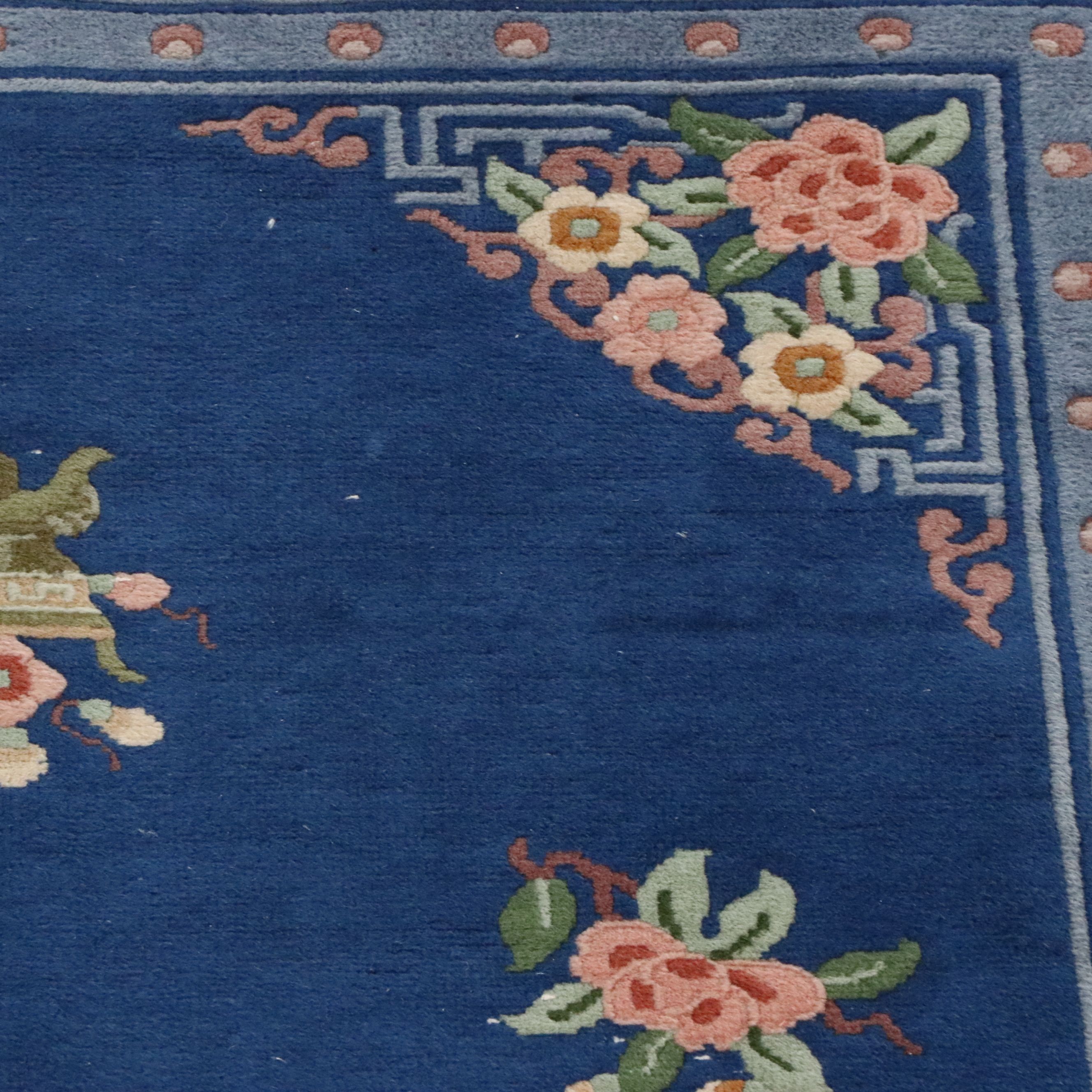 5'5 x 9'1 Hand-Knotted Chinese Peking Area Rug