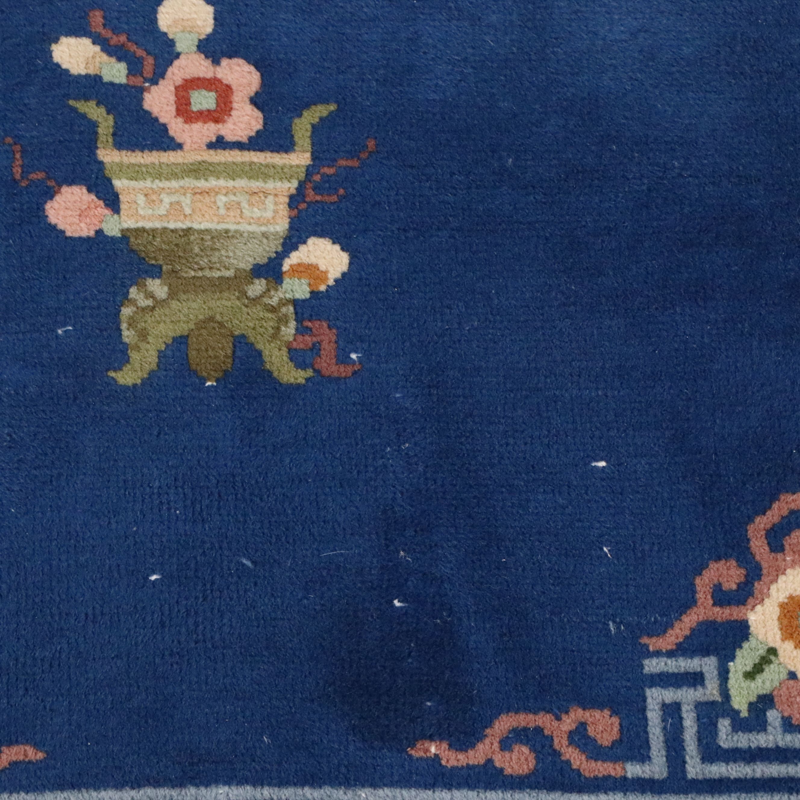 5'5 x 9'1 Hand-Knotted Chinese Peking Area Rug