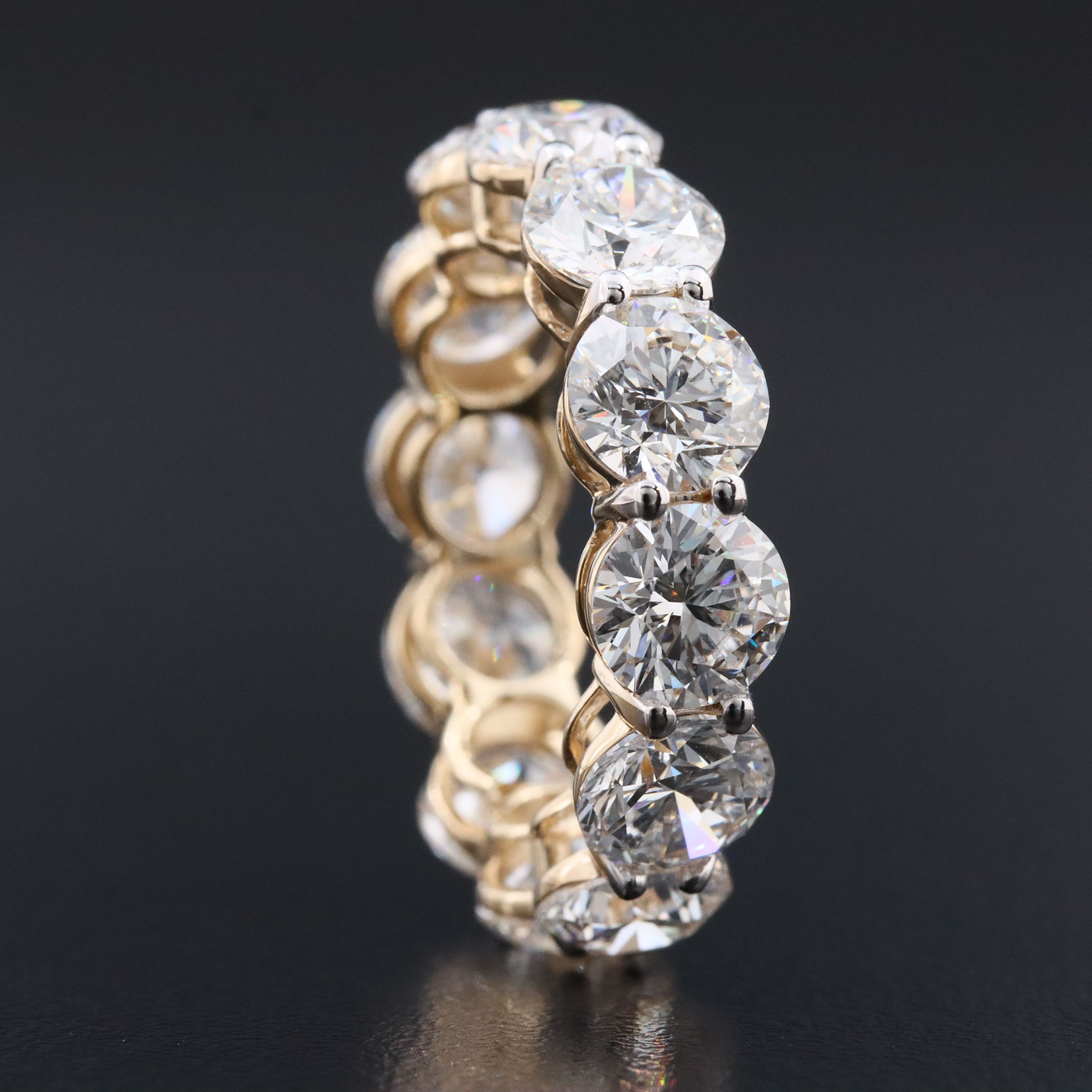 14K 9.73 CTW Lab Grown Diamond Eternity Band