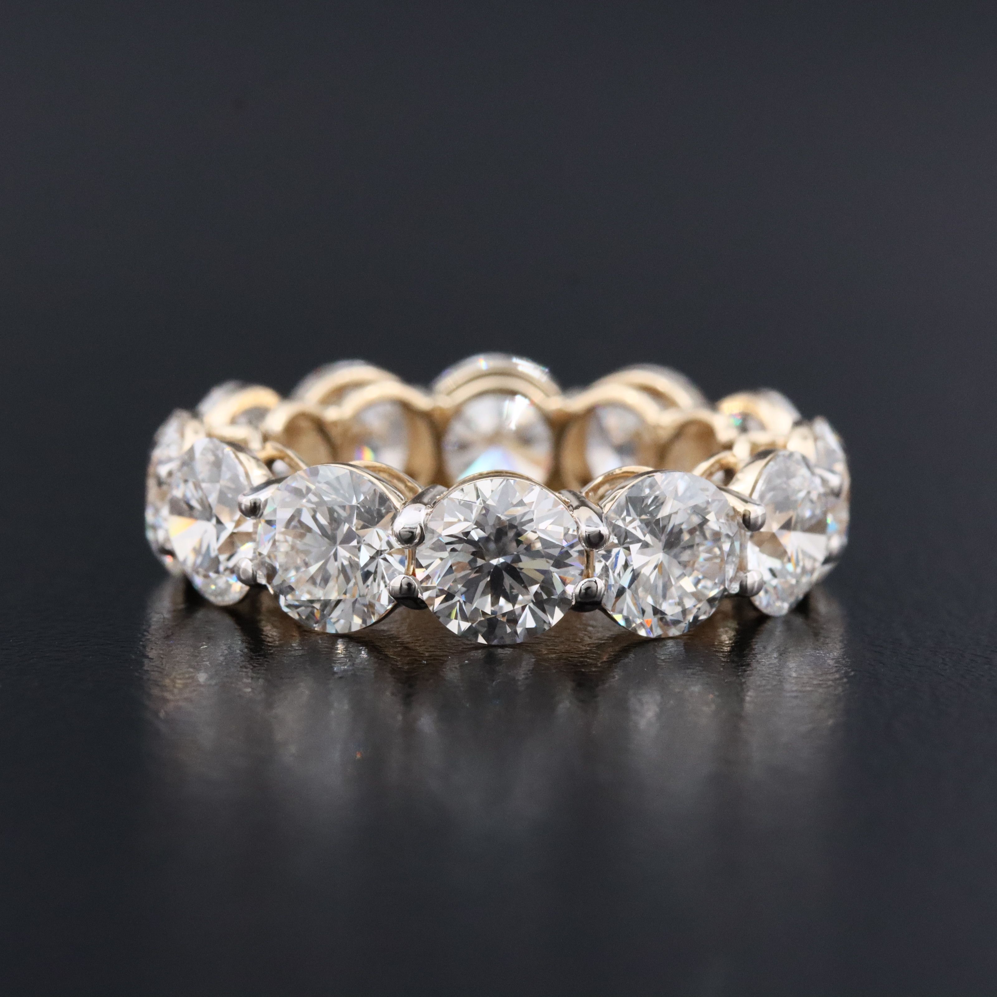 14K 9.73 CTW Lab Grown Diamond Eternity Band