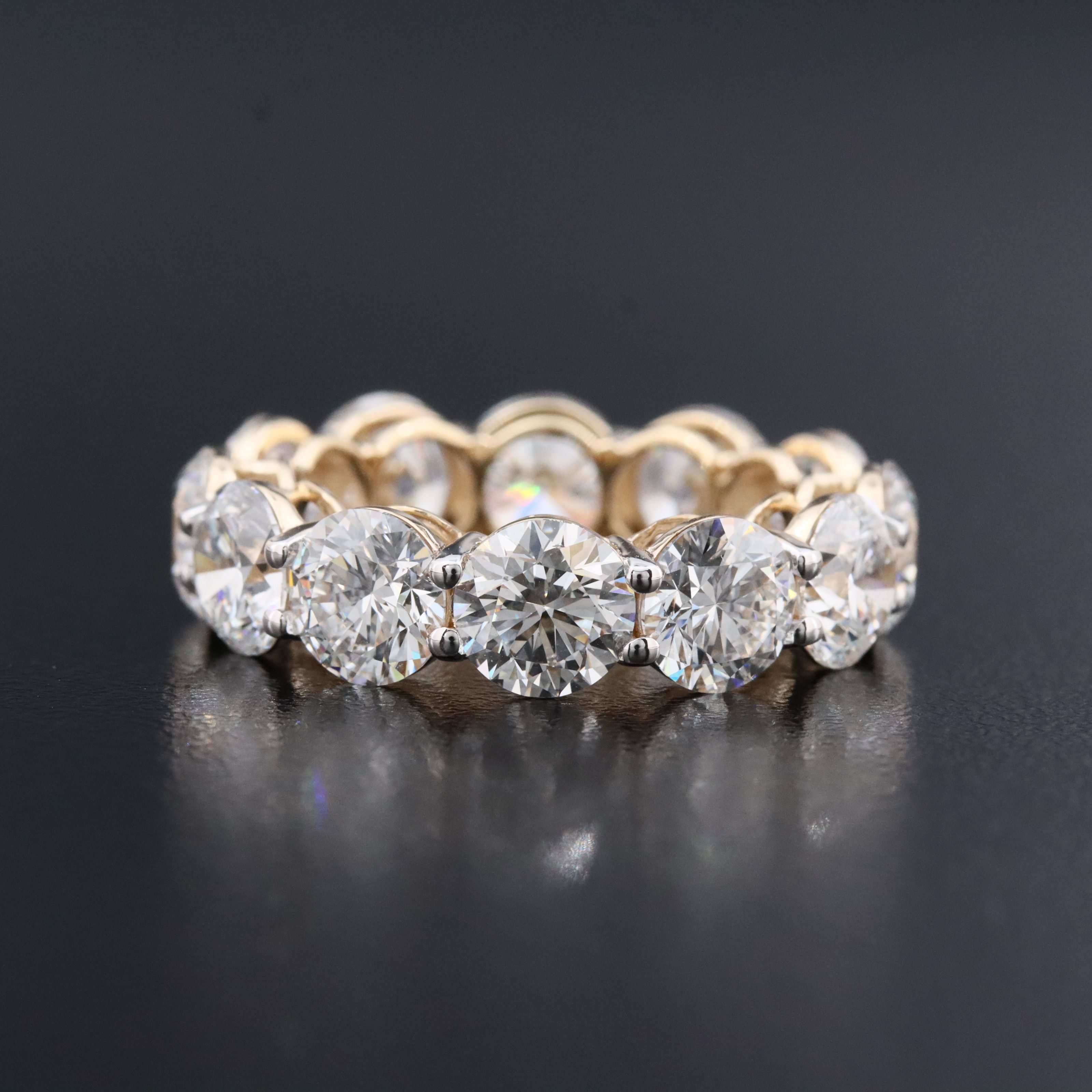 14K 9.73 CTW Lab Grown Diamond Eternity Band