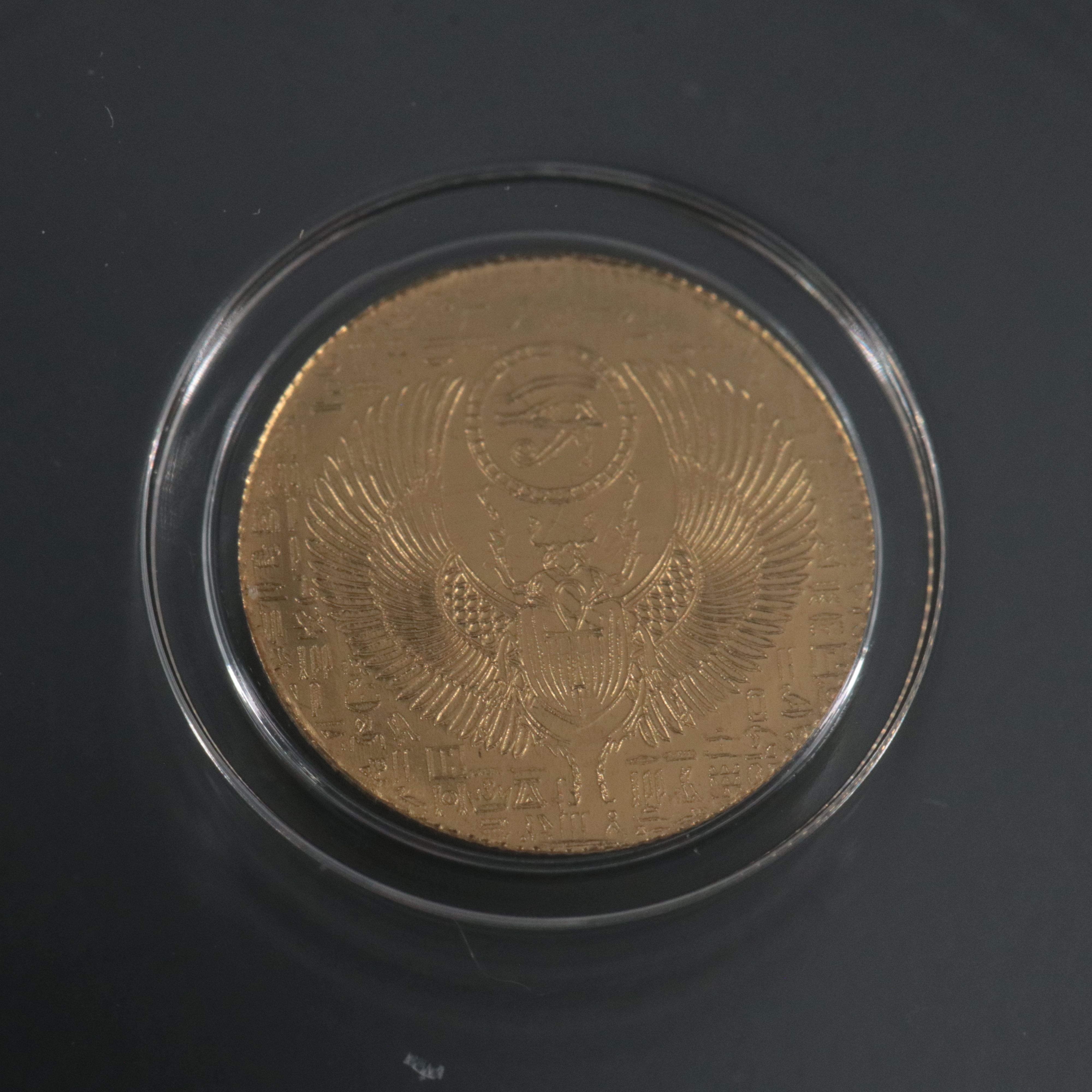 NGC MS70 Gold Egyptian Scarab