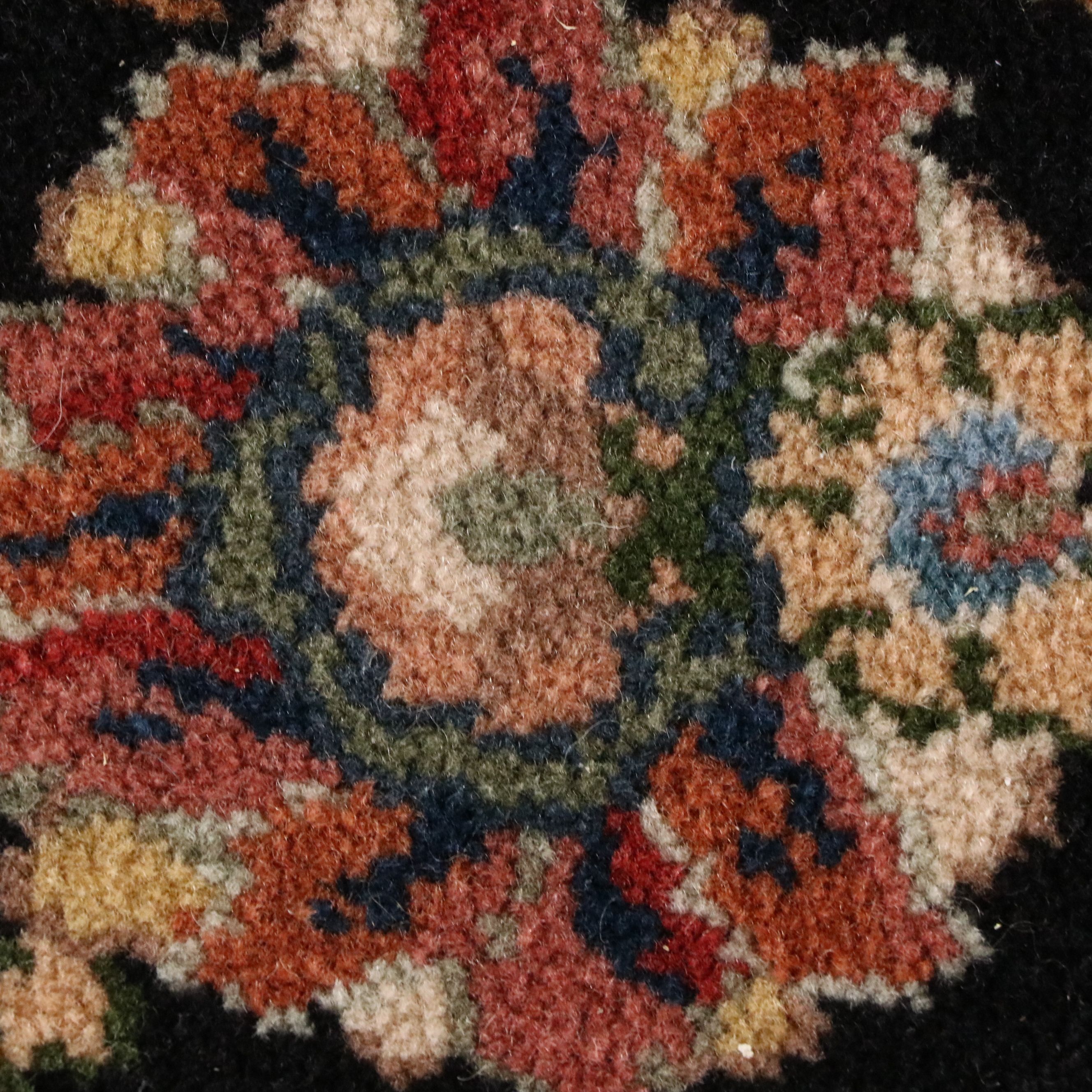 8'8 x 12'9 Machine Made Karastan "Black Kashan" Room-Sized Rug