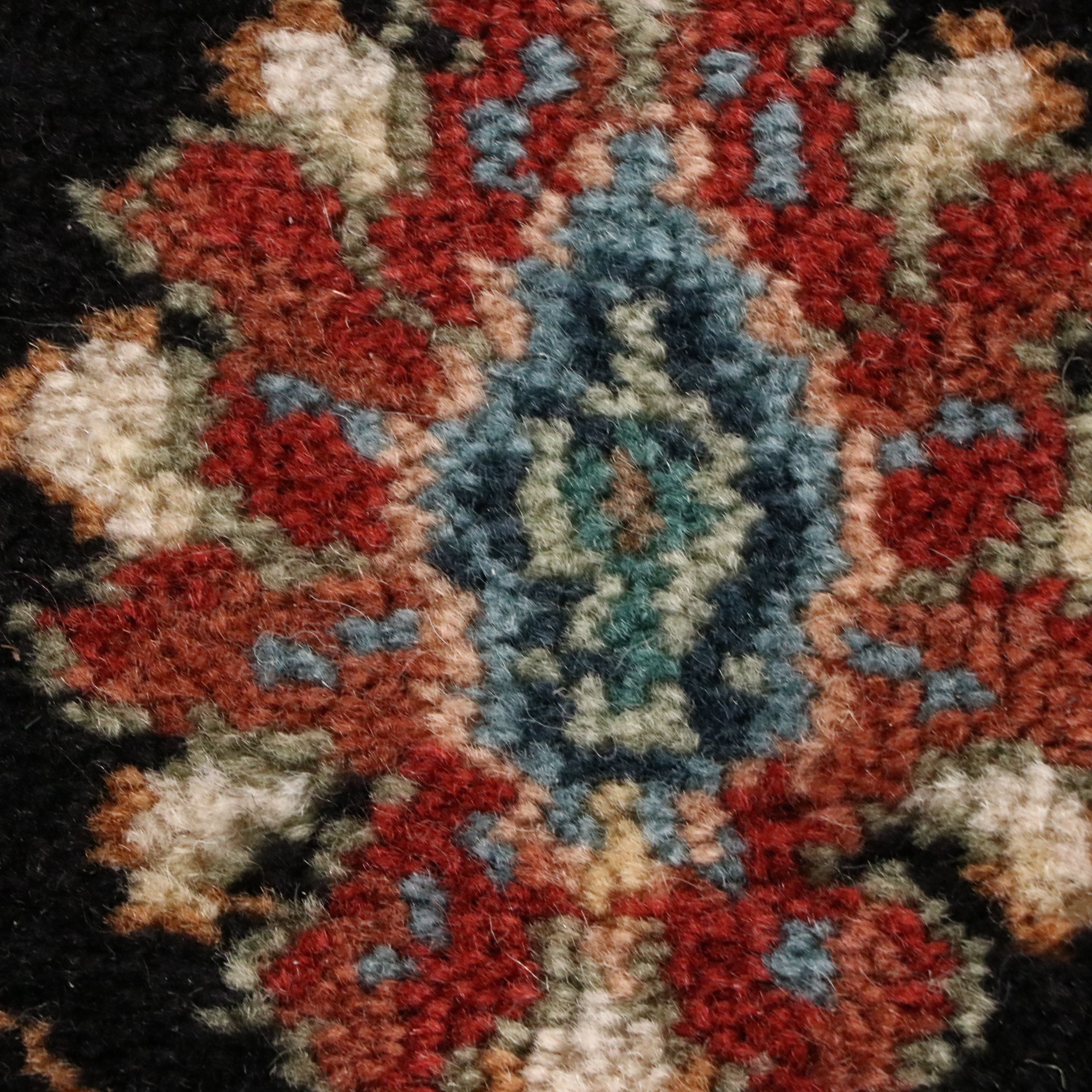 8'8 x 12'9 Machine Made Karastan "Black Kashan" Room-Sized Rug