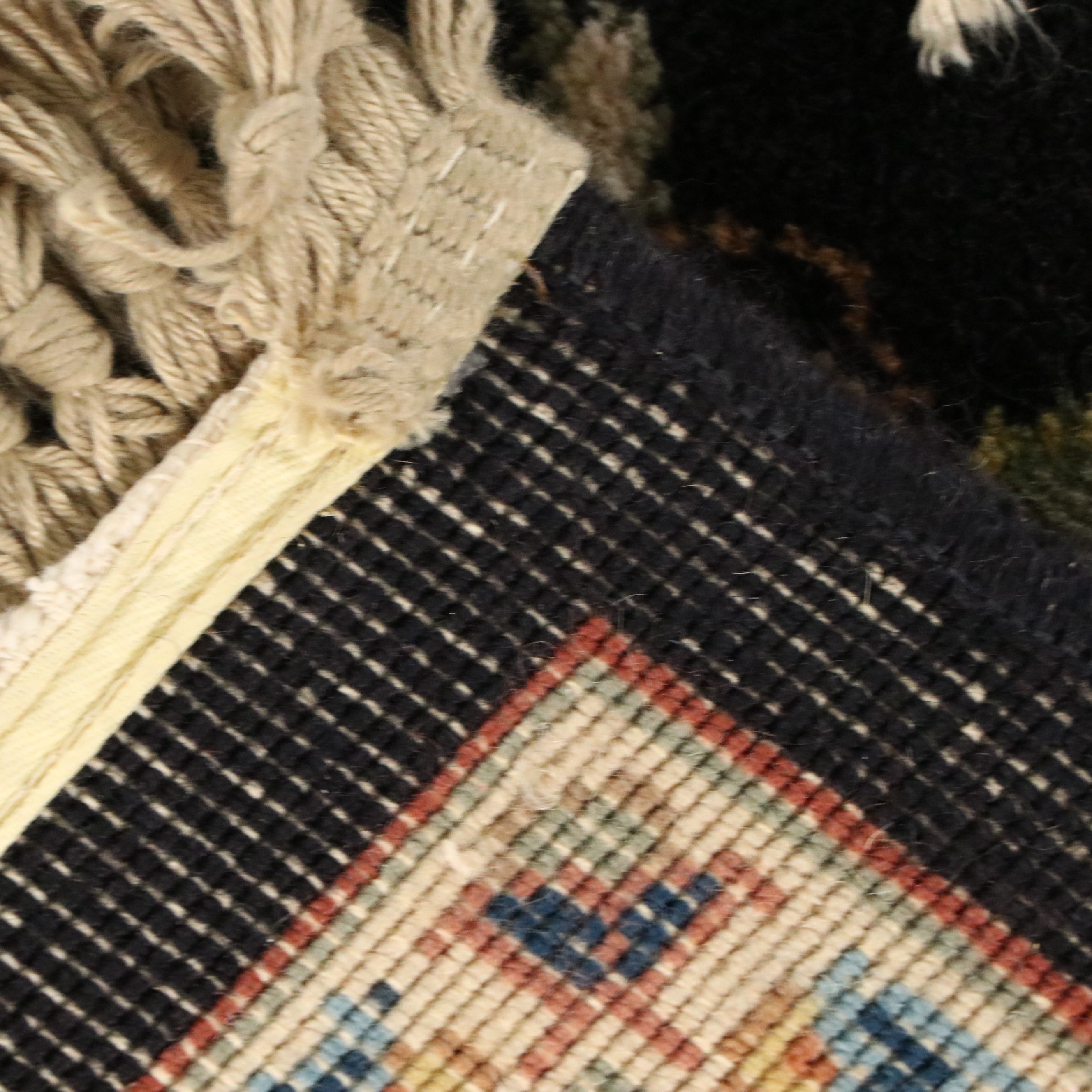 8'8 x 12'9 Machine Made Karastan "Black Kashan" Room-Sized Rug