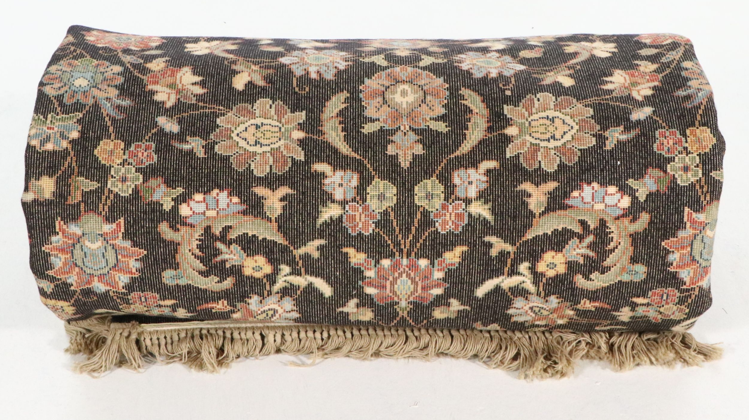 8'8 x 12'9 Machine Made Karastan "Black Kashan" Room-Sized Rug