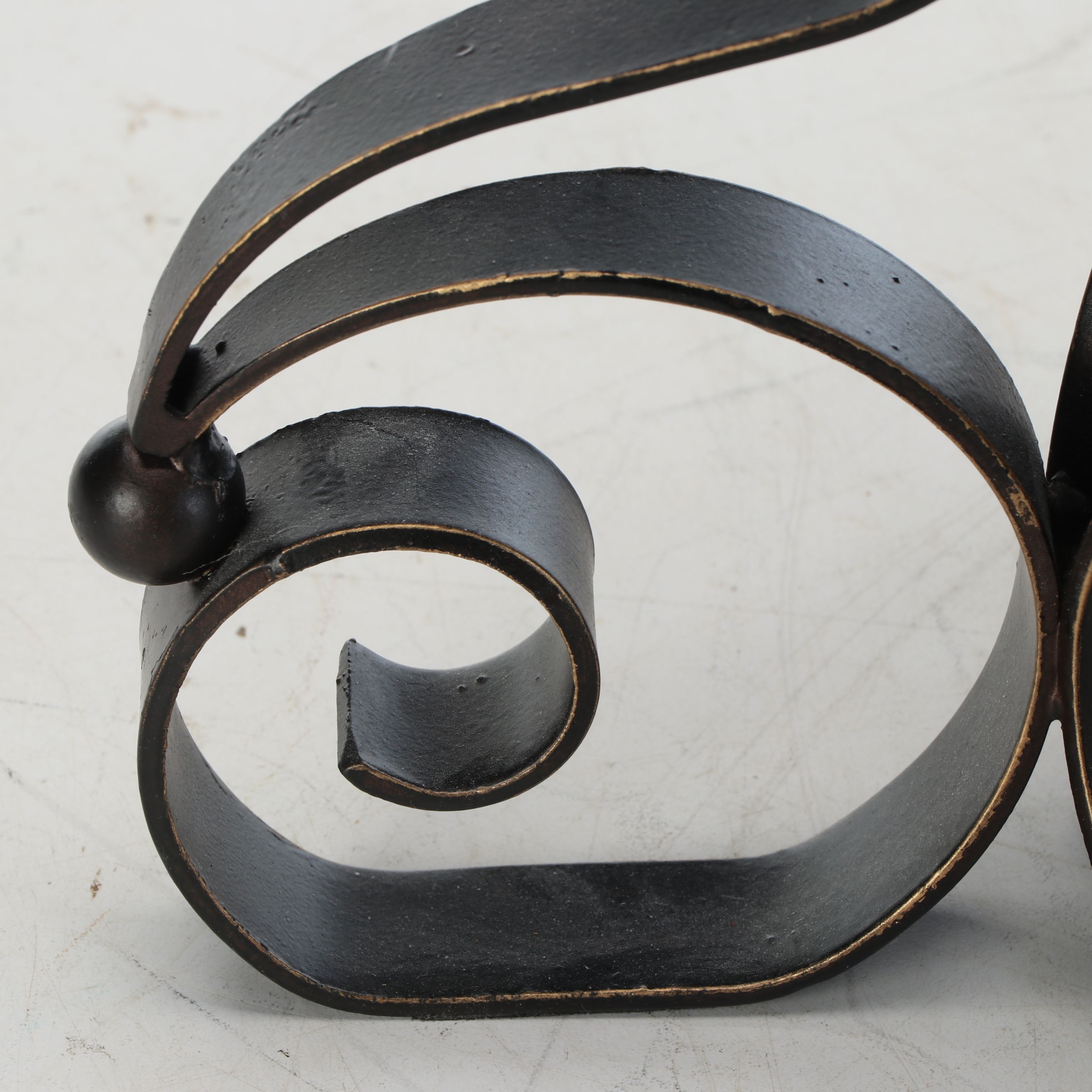 Silverado Home Throw Blanket with Pair of Metal Candle Holders