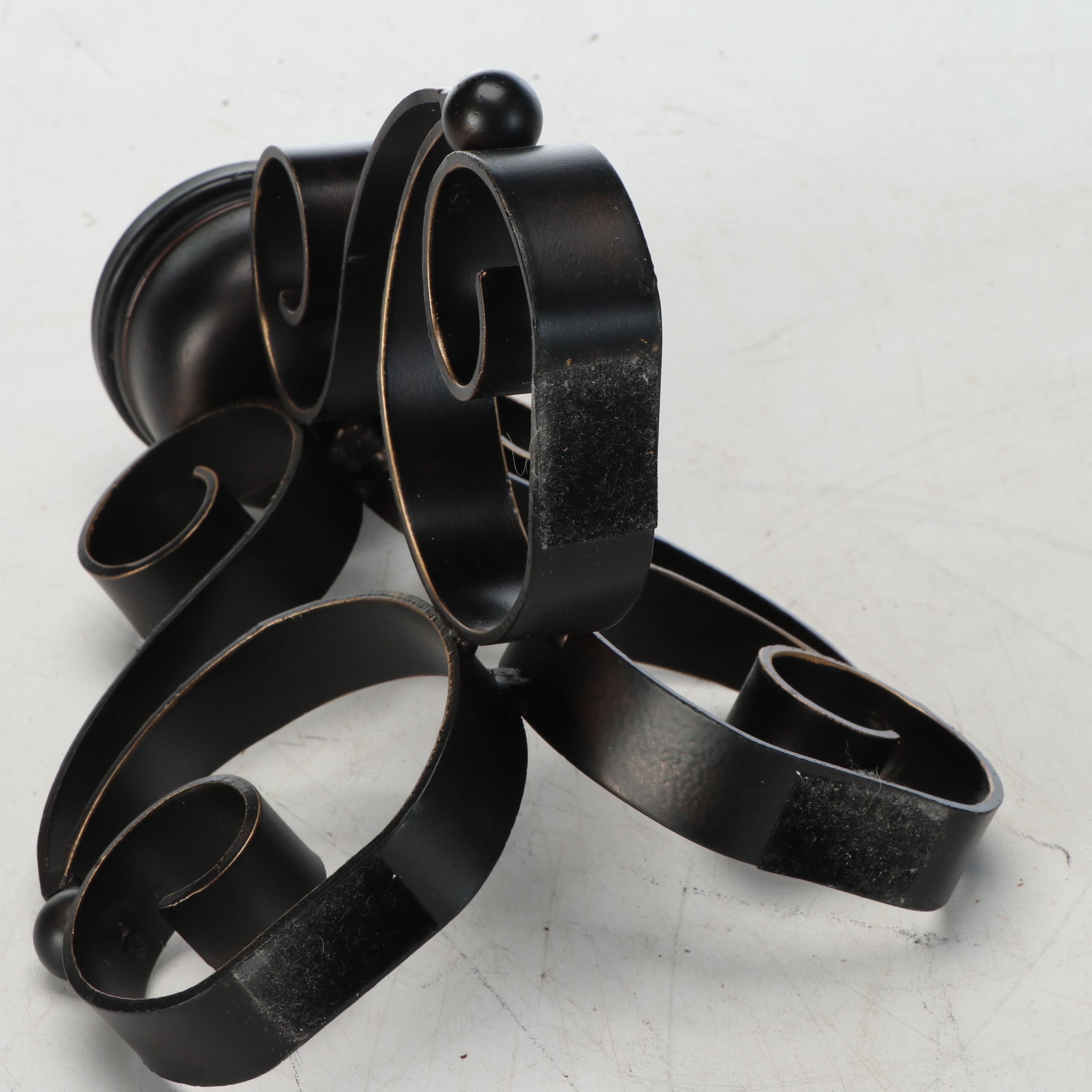 Silverado Home Throw Blanket with Pair of Metal Candle Holders