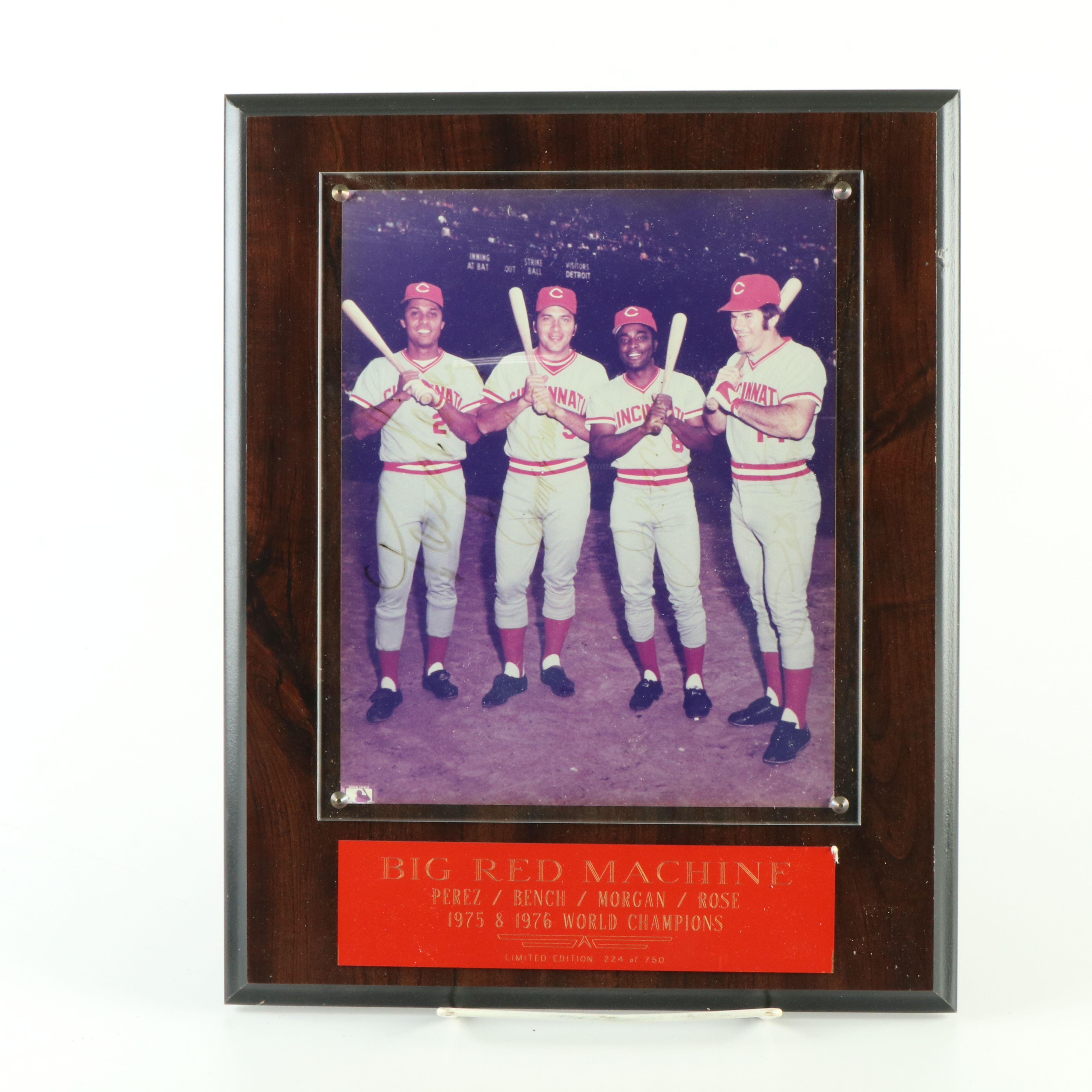 Joe Morgan, Johnny Bench, and More Signed Cincinnati Reds Displays