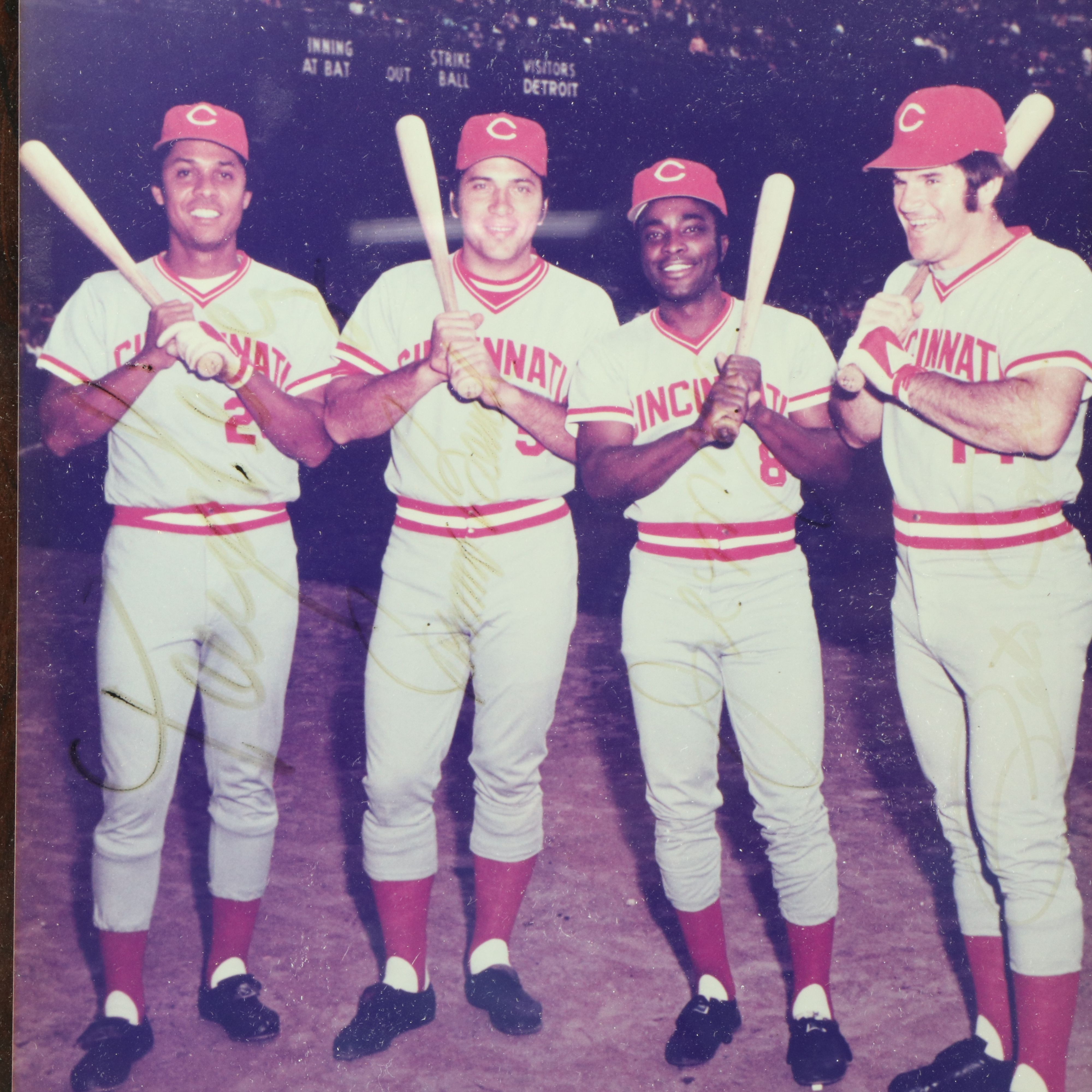 Joe Morgan, Johnny Bench, and More Signed Cincinnati Reds Displays