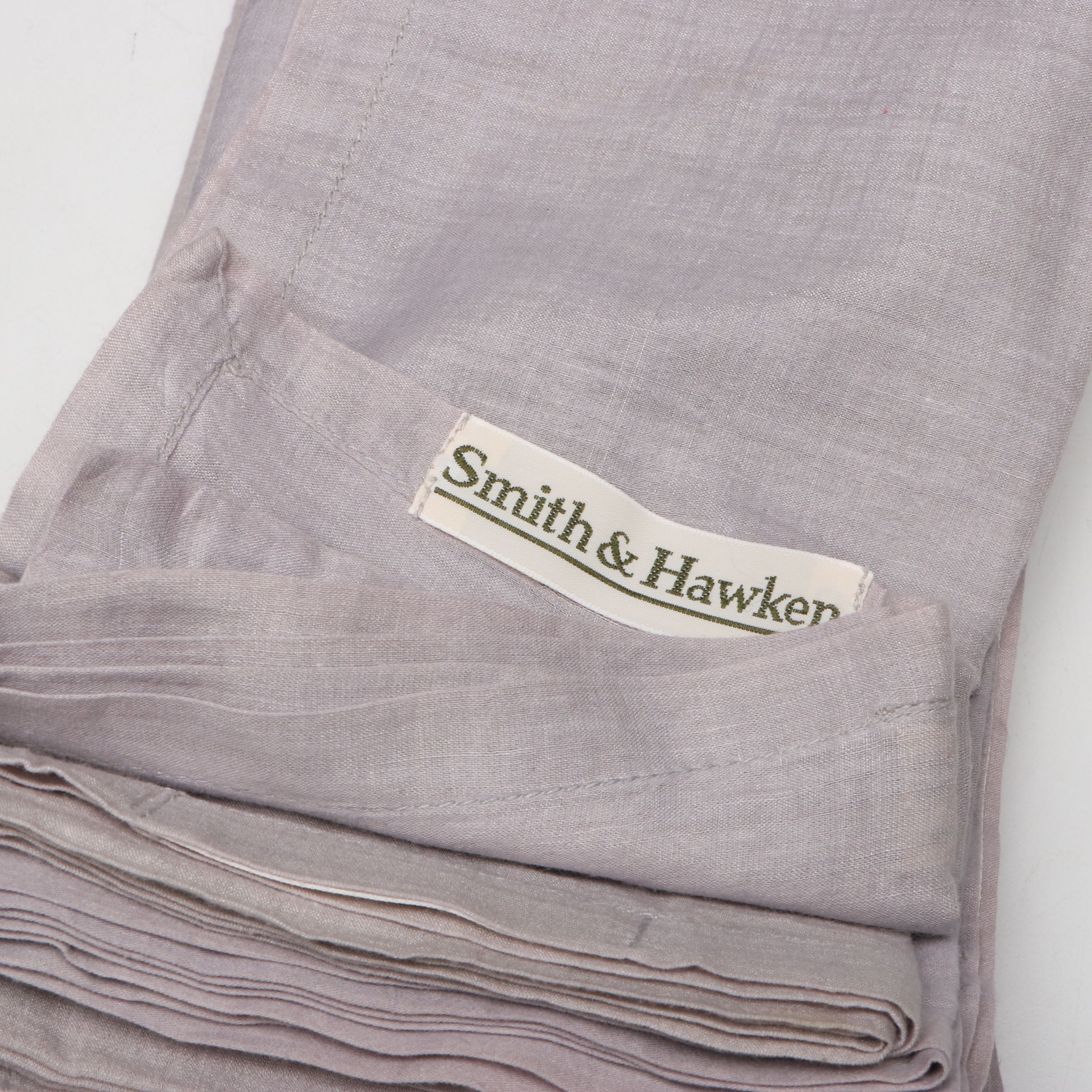 Sferra Linen Tablecloth with Smith & Hawken Placemats and Other Table Linens