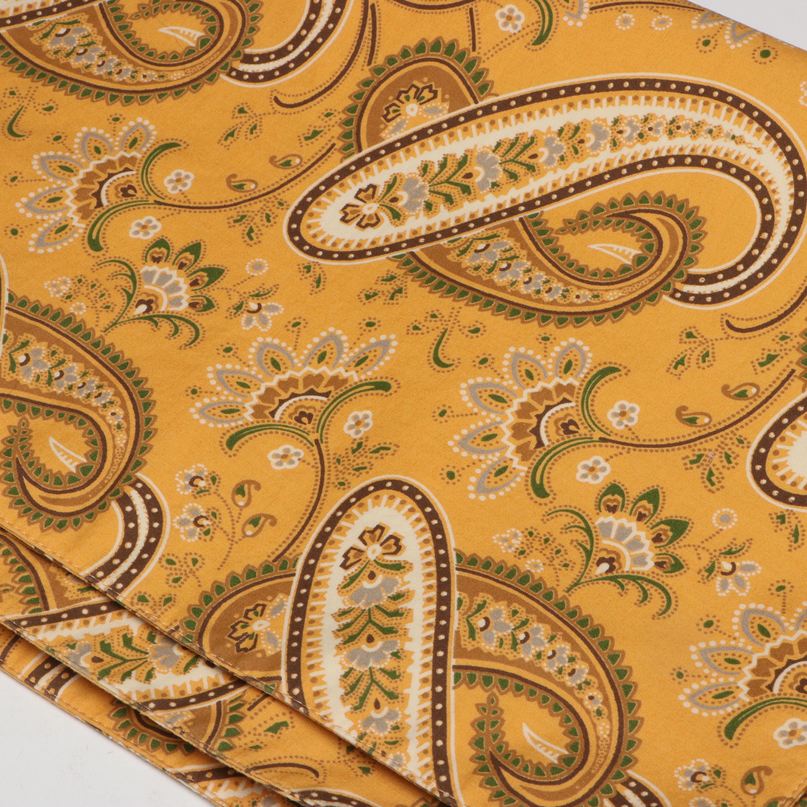 Sferra Linen Tablecloth with Smith & Hawken Placemats and Other Table Linens