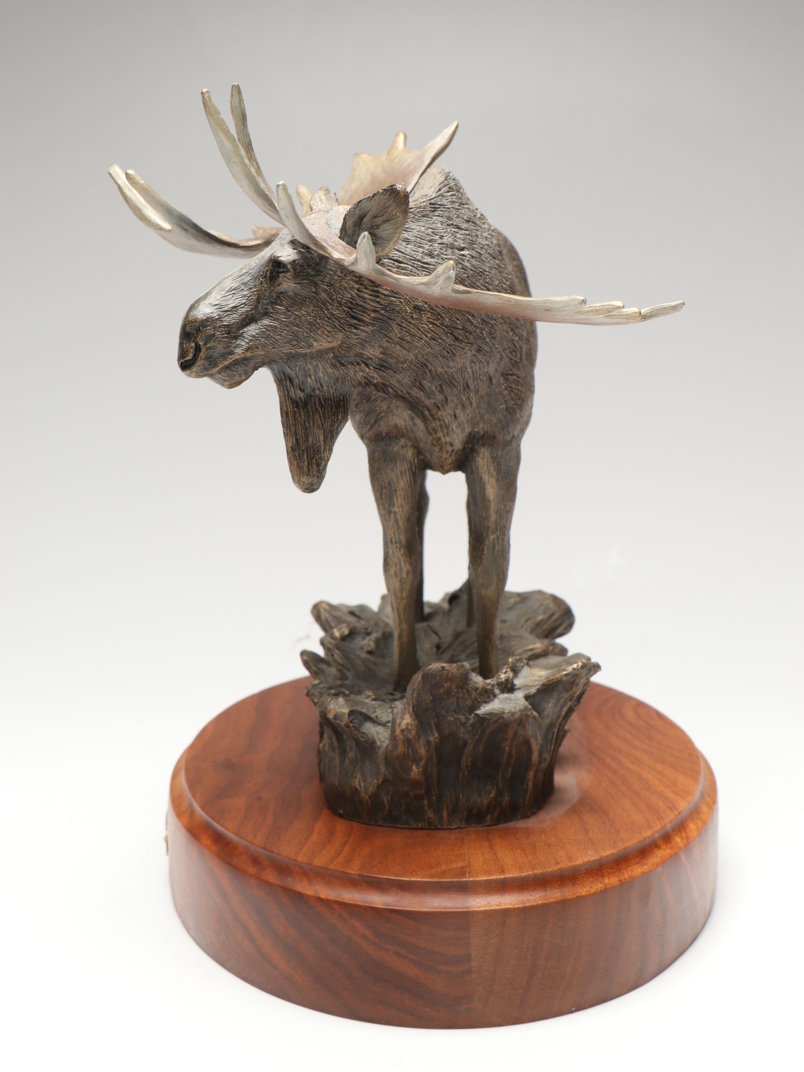 Big Sky Carvers Bradford Williams "Grand Old Man" Resin on Wood Moose, 1999