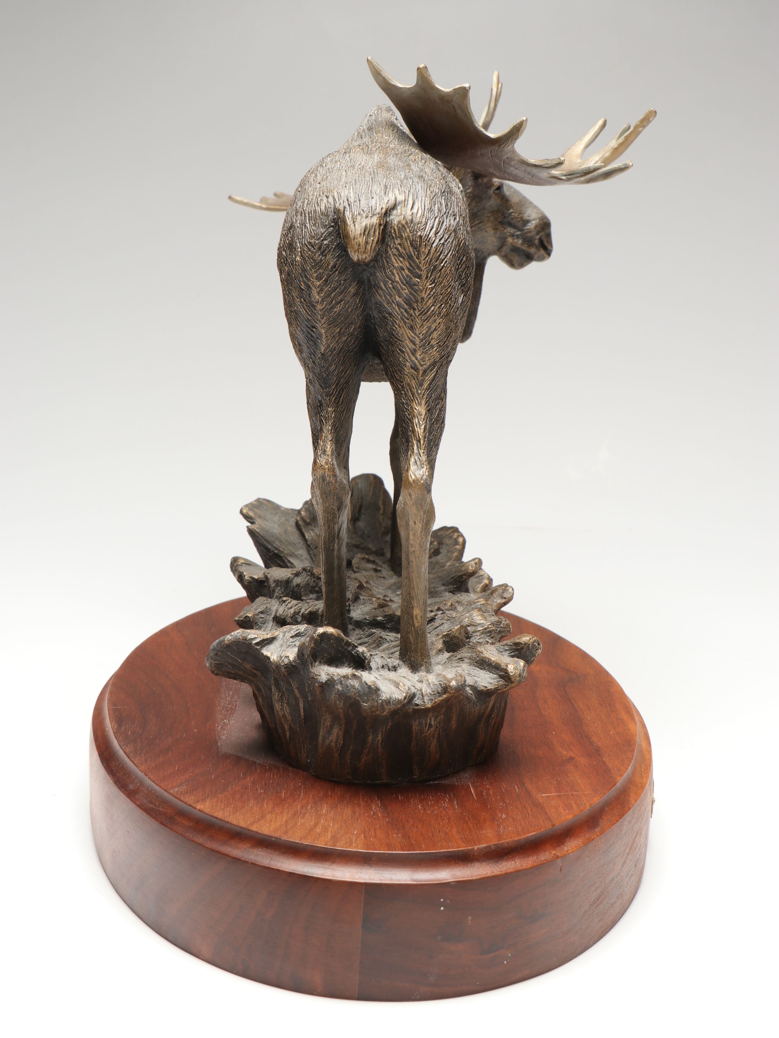 Big Sky Carvers Bradford Williams "Grand Old Man" Resin on Wood Moose, 1999