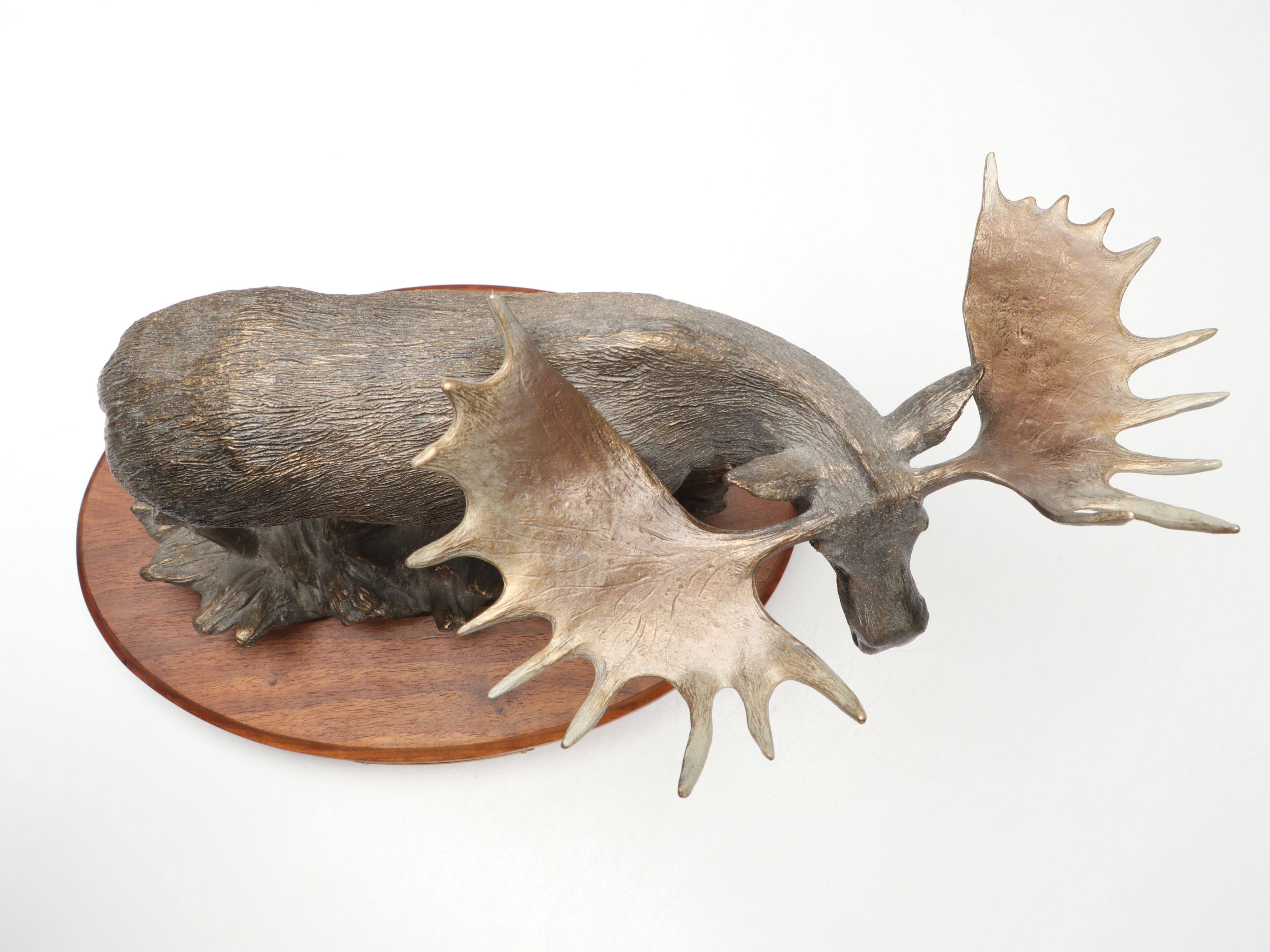 Big Sky Carvers Bradford Williams "Grand Old Man" Resin on Wood Moose, 1999