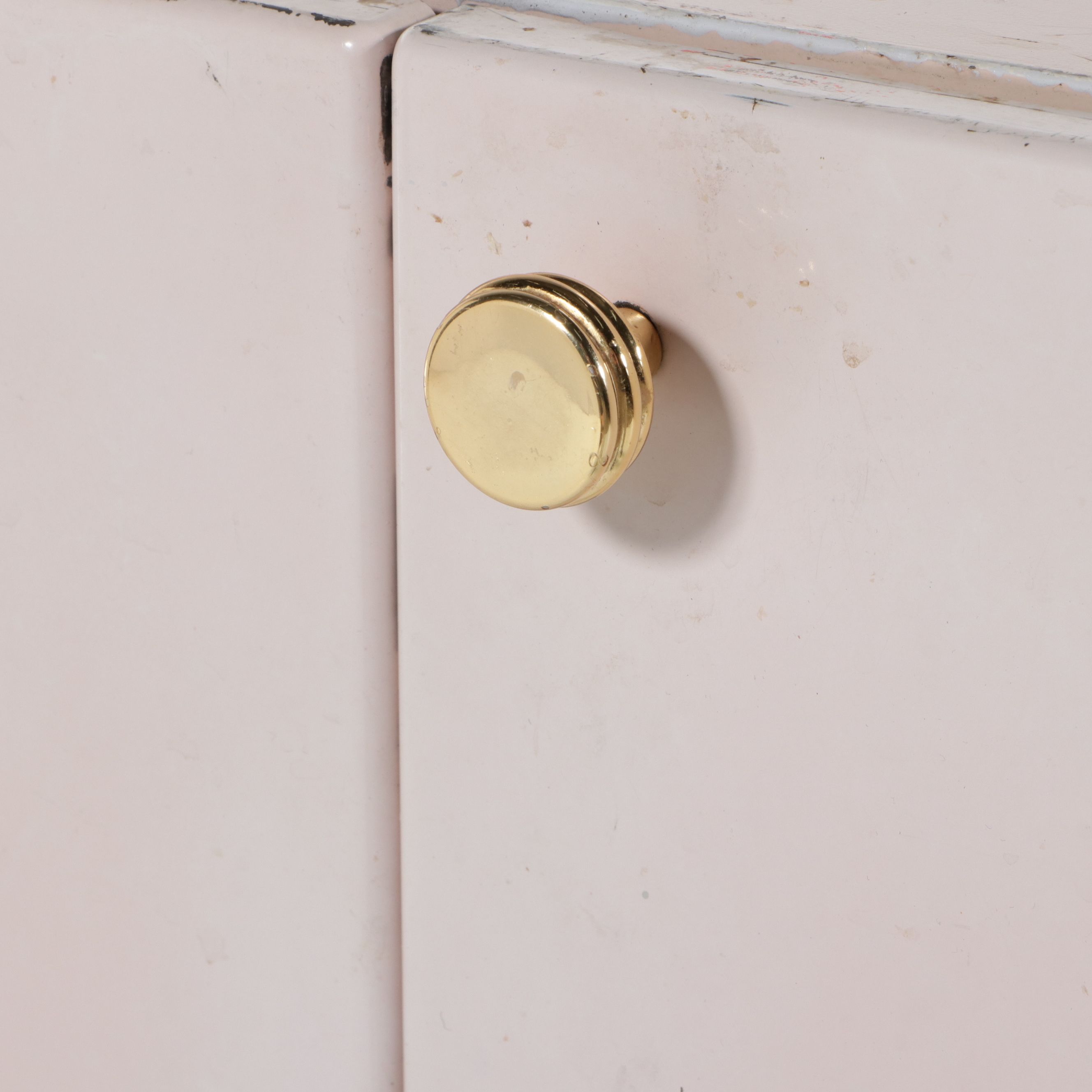 General Electric Pink-Enameled Stacking Storage Cabinet, Early to Mid-20th C.