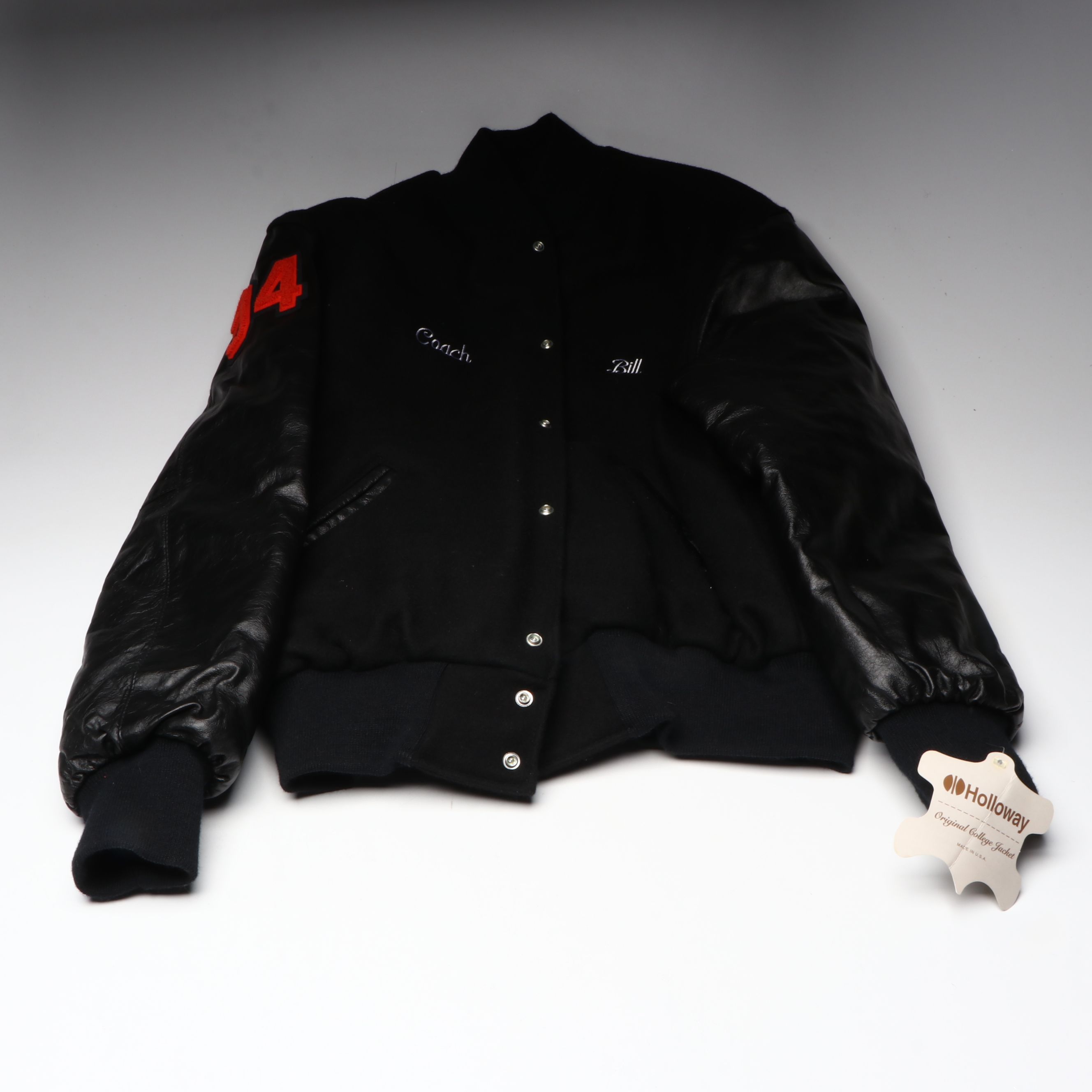 Knoll "Coach Bill" XL Holloway Jacket with Toy Semi-Trucks, Bank and Napkins