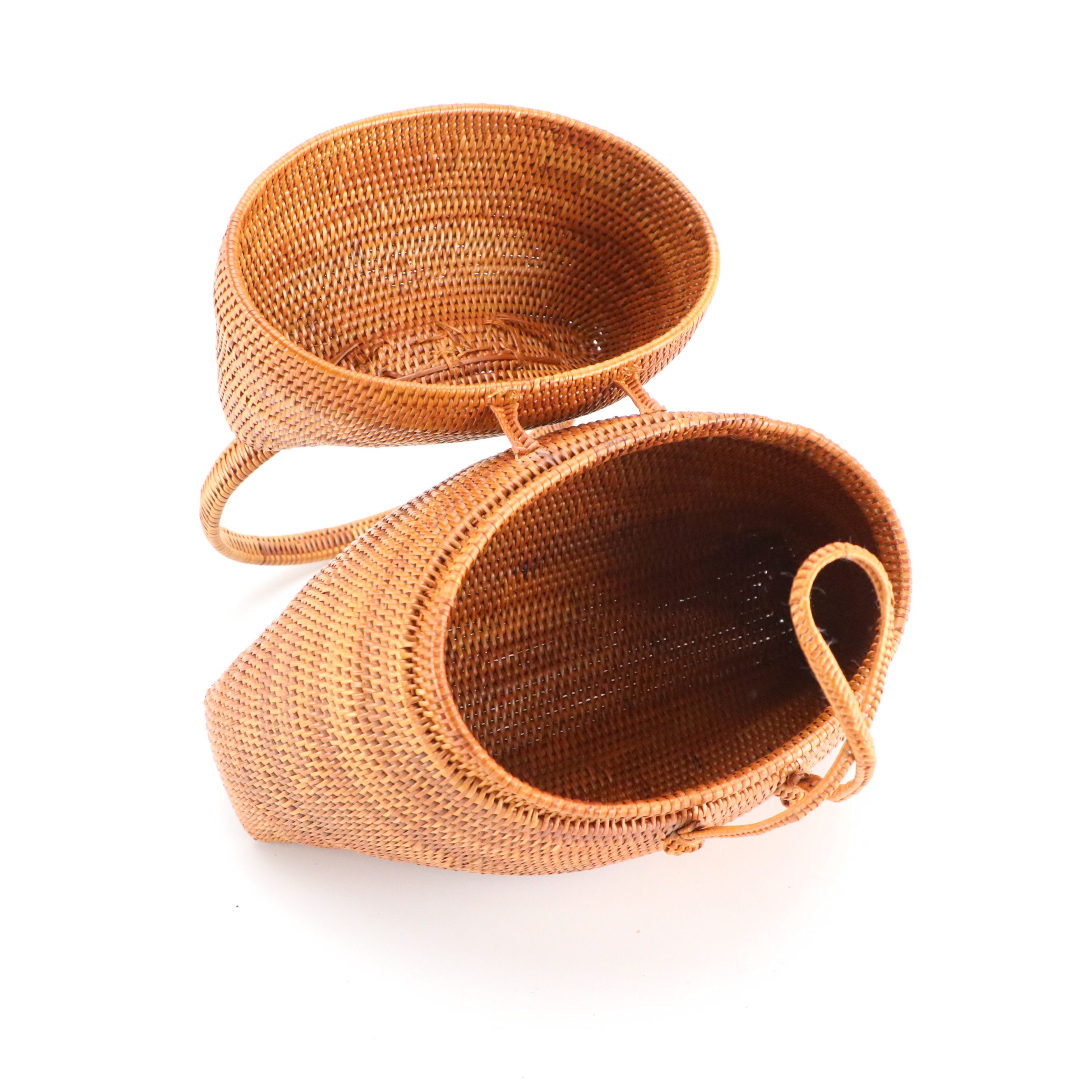 GinYa "Rosey Posey" Pouch, Handmade Embroidered Canvas Backpack, Woven Bag