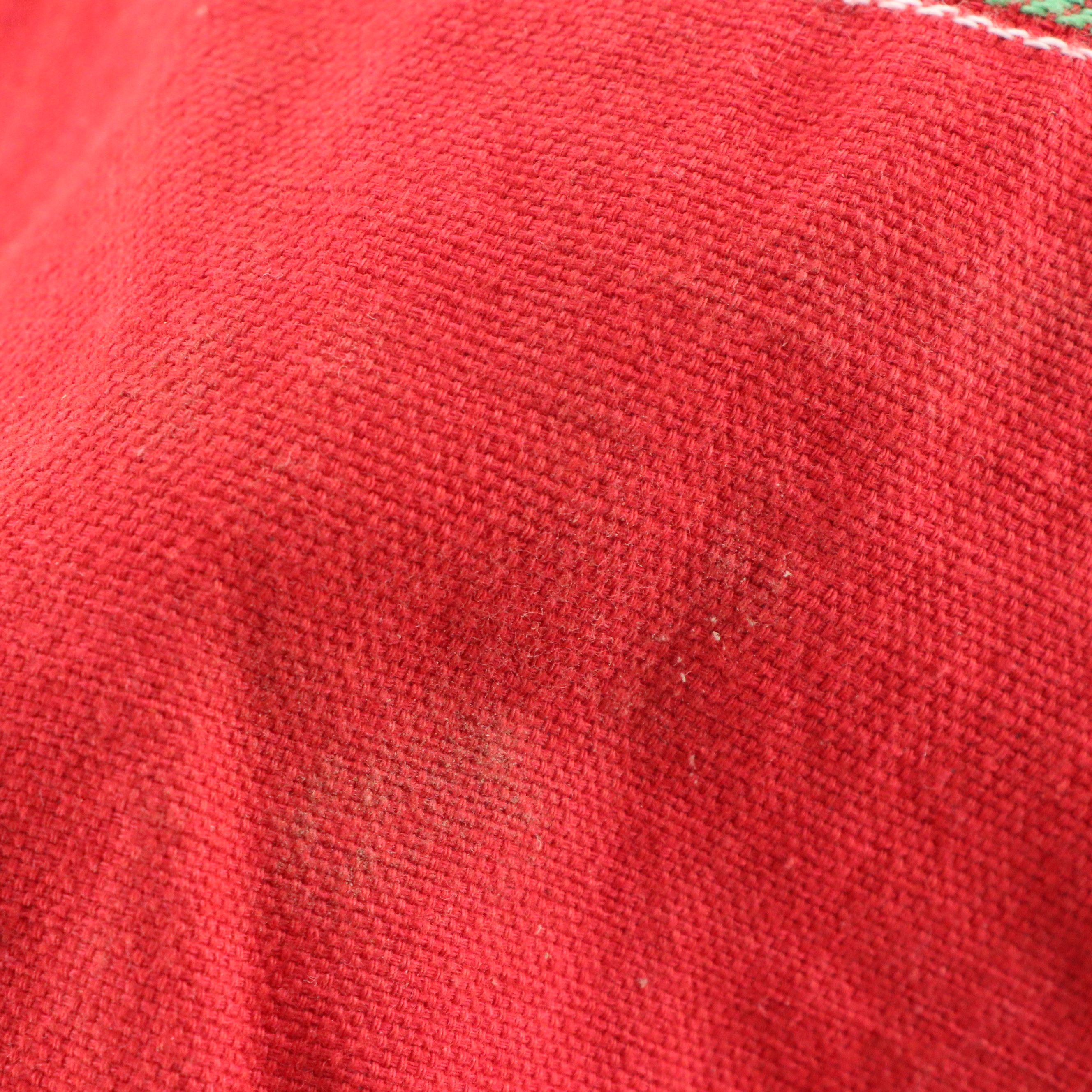 GinYa "Rosey Posey" Pouch, Handmade Embroidered Canvas Backpack, Woven Bag