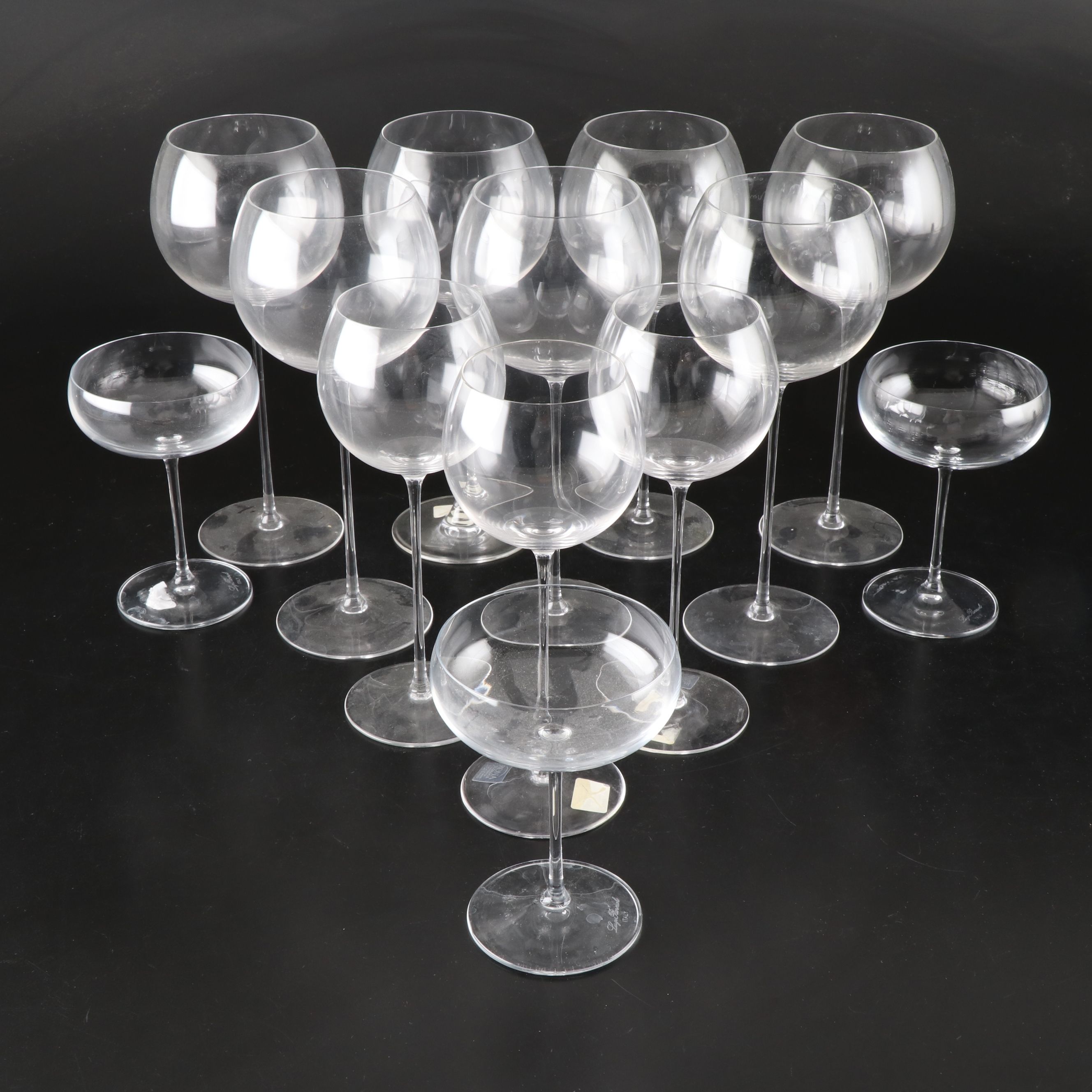 Crate & Barrel Rona "Camille" with Other Crystal Stemware