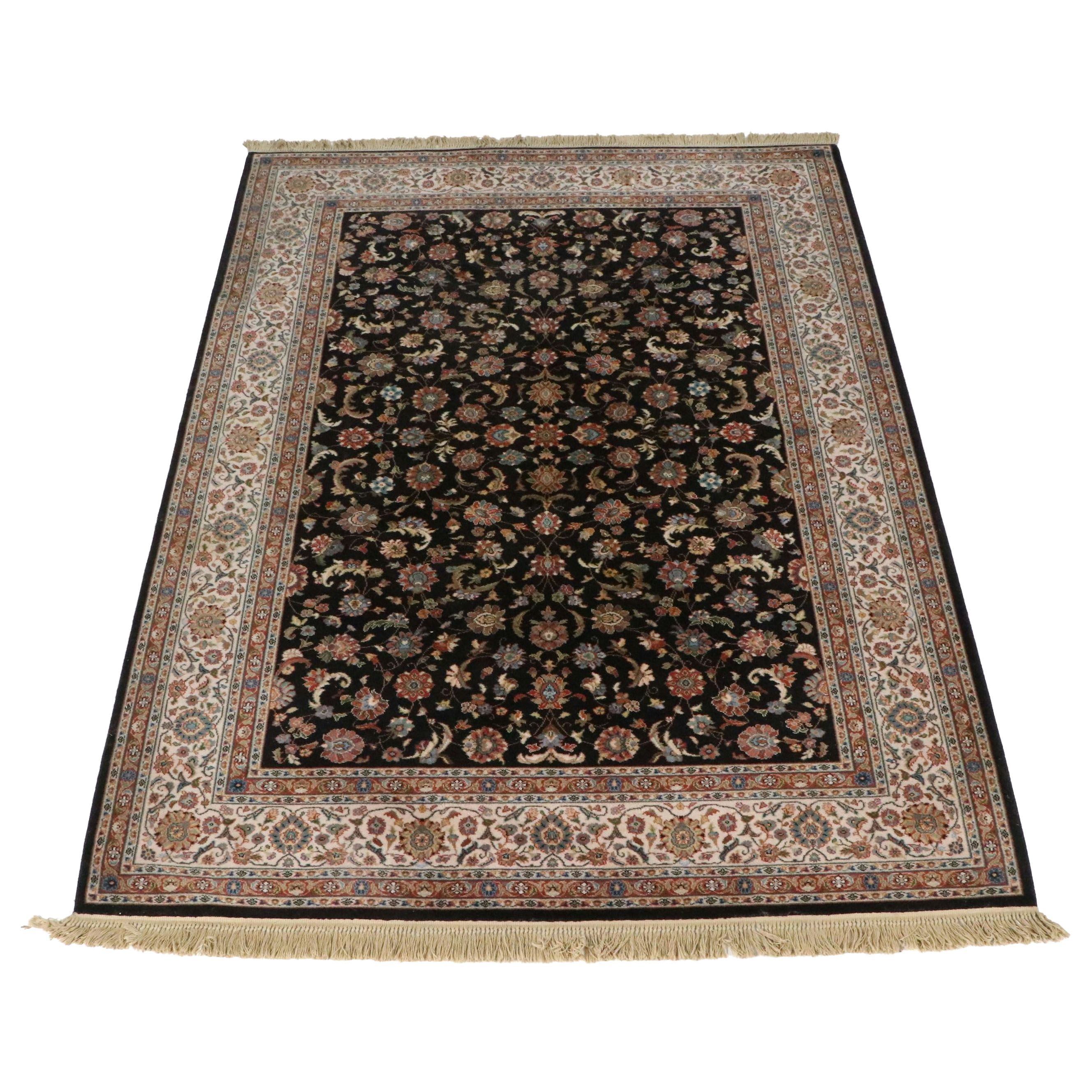 8'8 x 12'9 Machine Made Karastan "Black Kashan" Room-Sized Rug