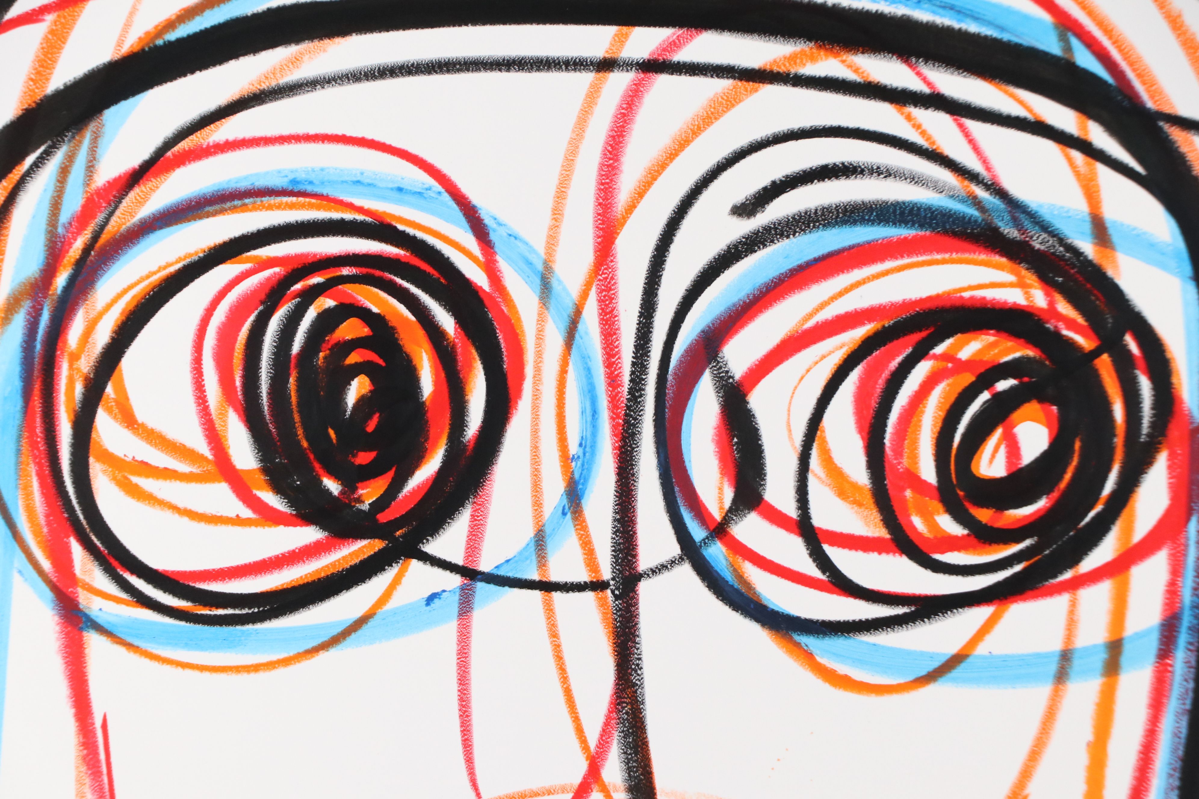 Abiola Idowu Acrylic and Marker Portraits "Growth" and More, 2026