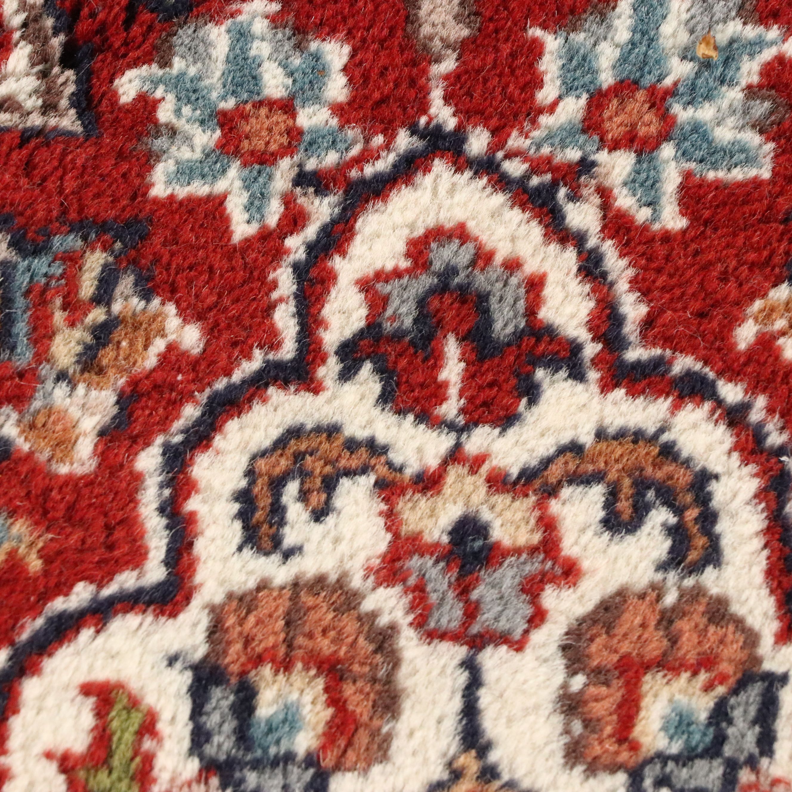 6' x 6'4 Hand-Knotted Indo-Persian Kerman Style Square Area Rug