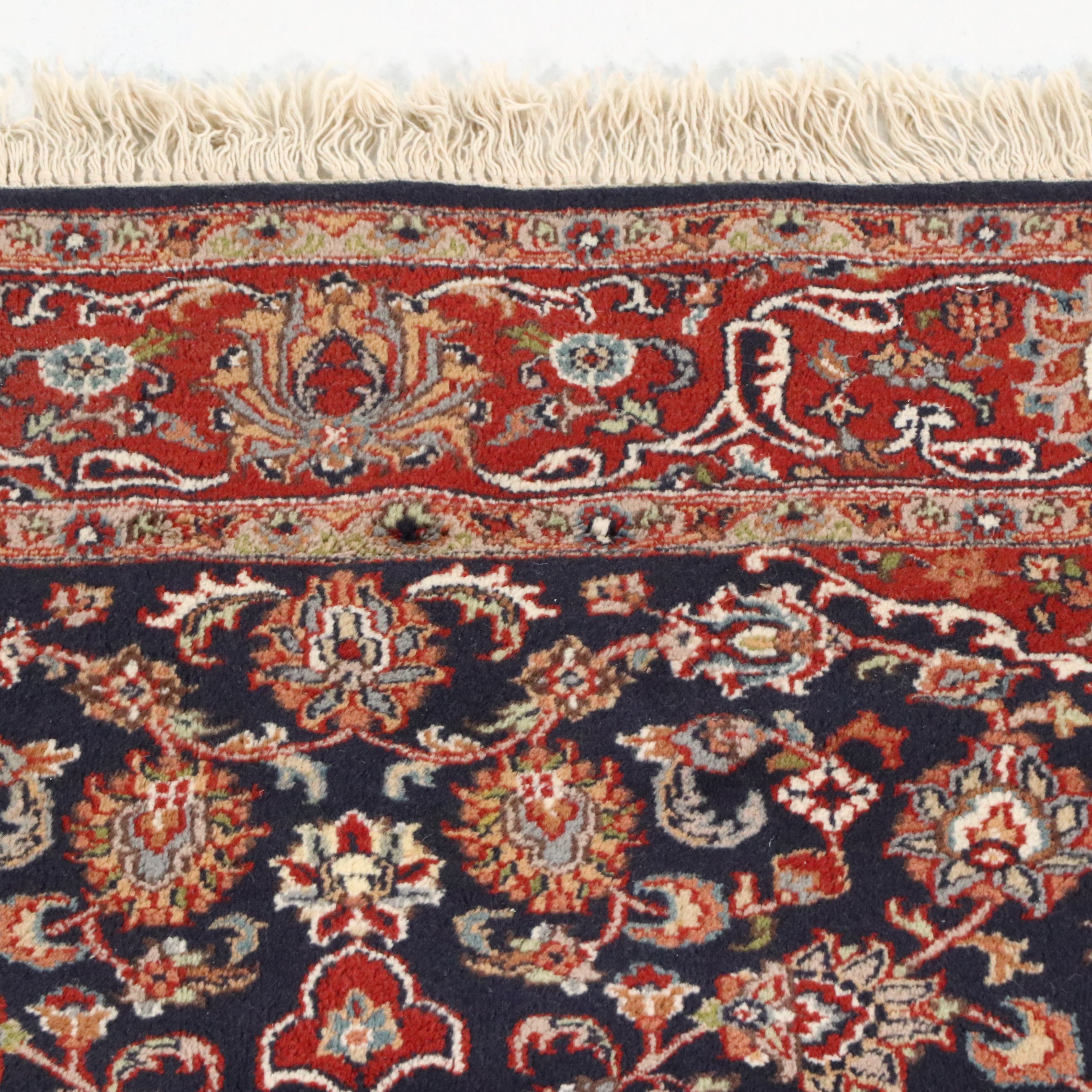 6' x 6'4 Hand-Knotted Indo-Persian Kerman Style Square Area Rug