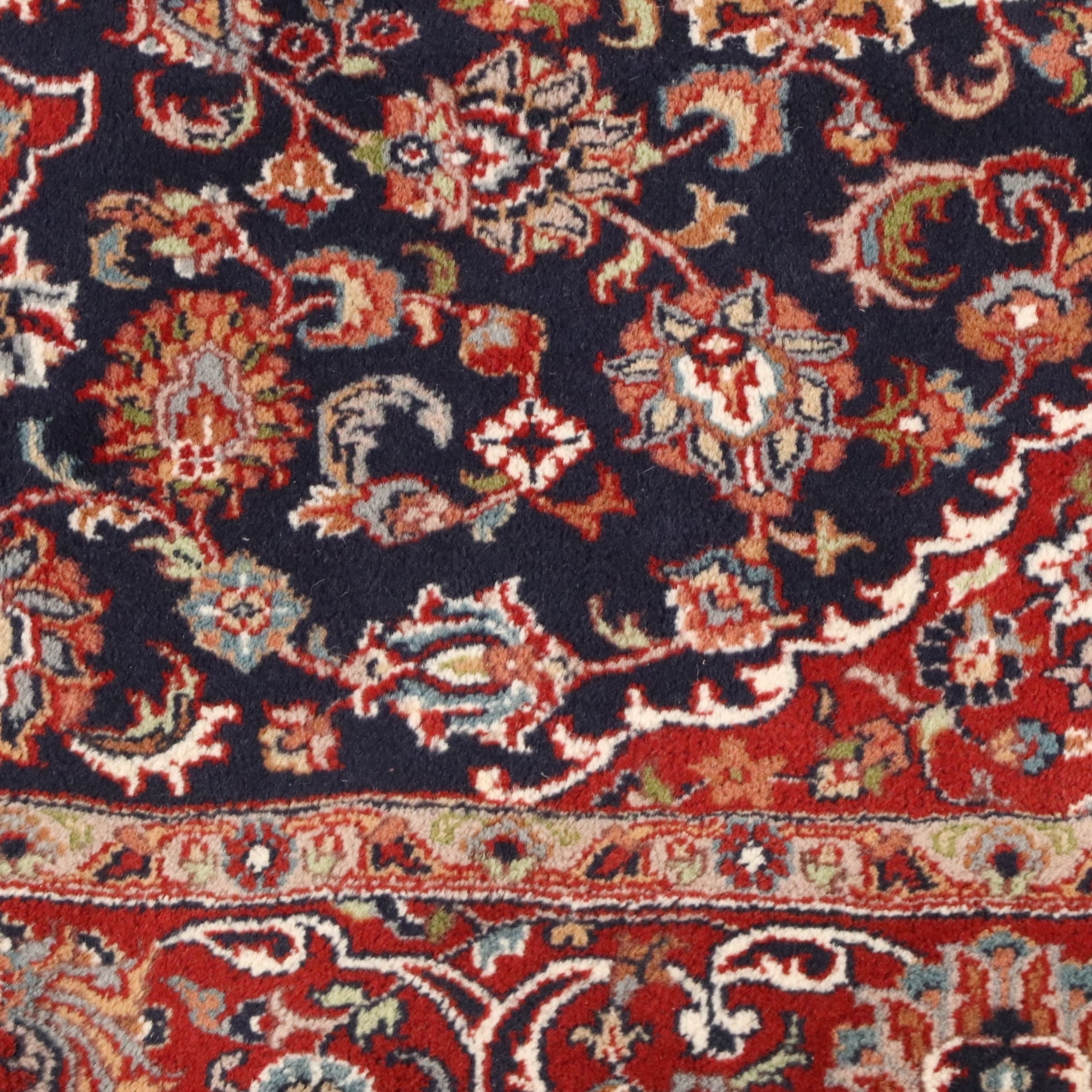 6' x 6'4 Hand-Knotted Indo-Persian Kerman Style Square Area Rug