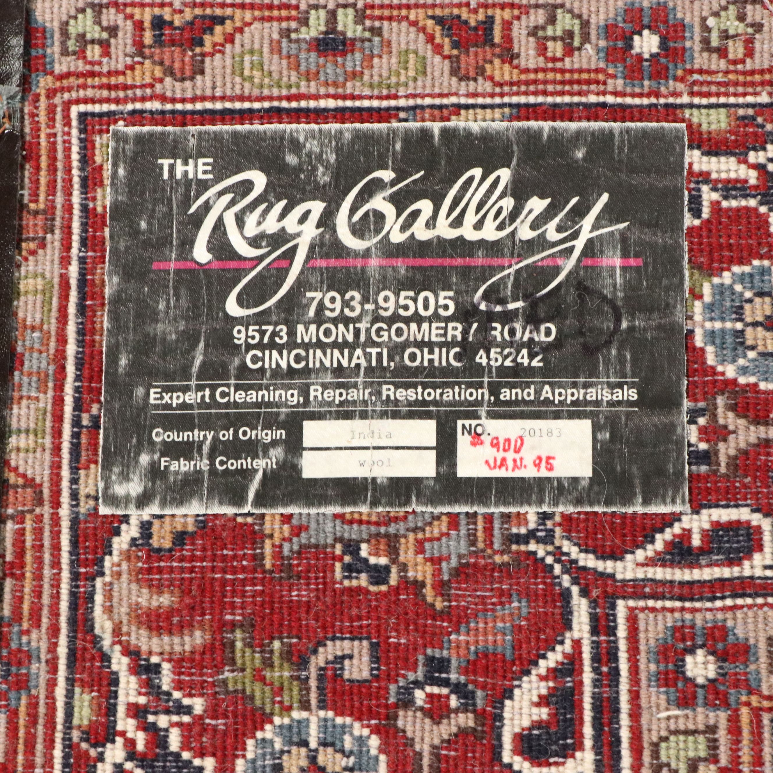 6' x 6'4 Hand-Knotted Indo-Persian Kerman Style Square Area Rug